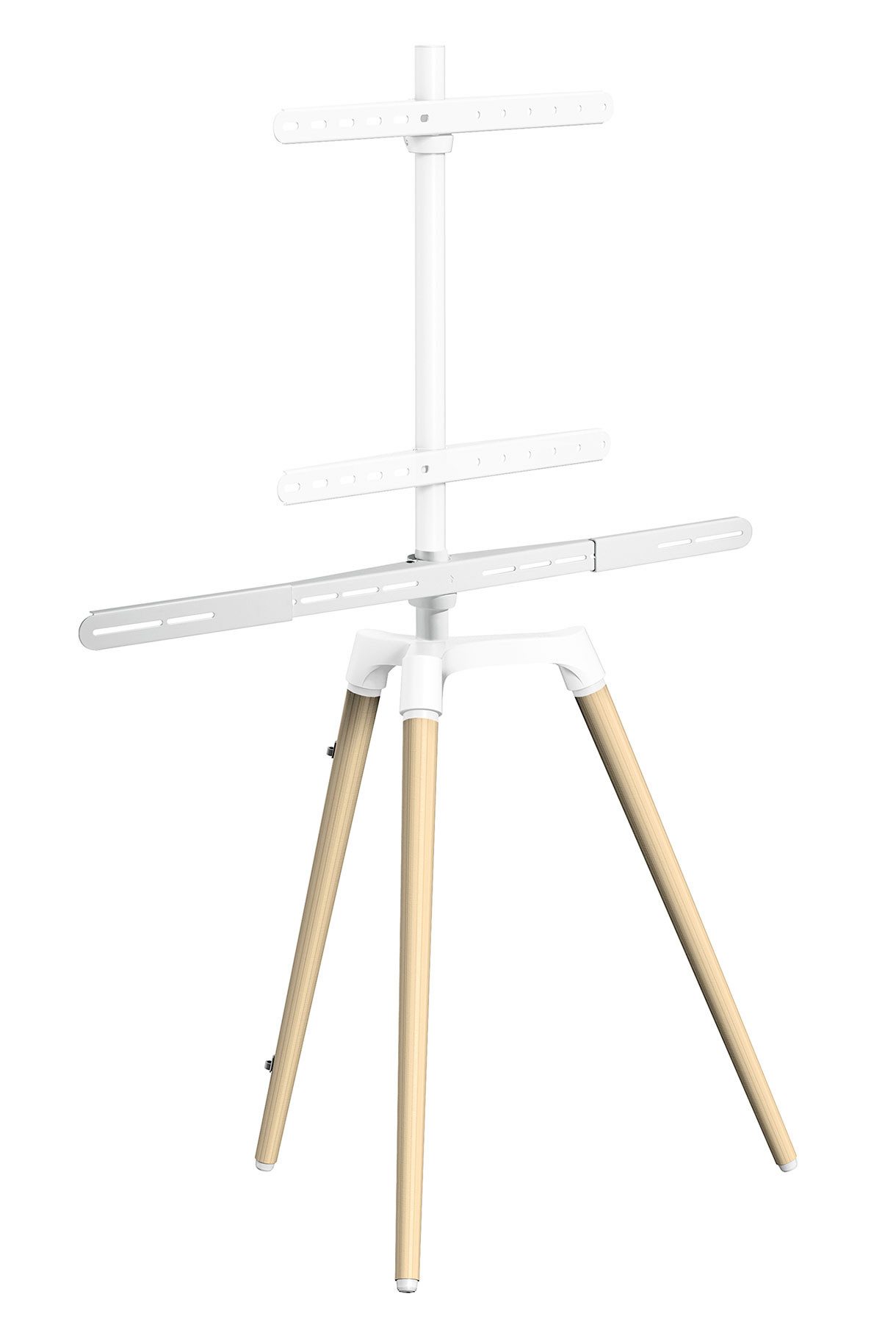 Schwaiger TV-Ständer 658200, (bis 65 Zoll, schwenkbar, bis 35 kg, bis VESA 600mm, integrierter Kabelkanal, mit Soundbarhalter)
