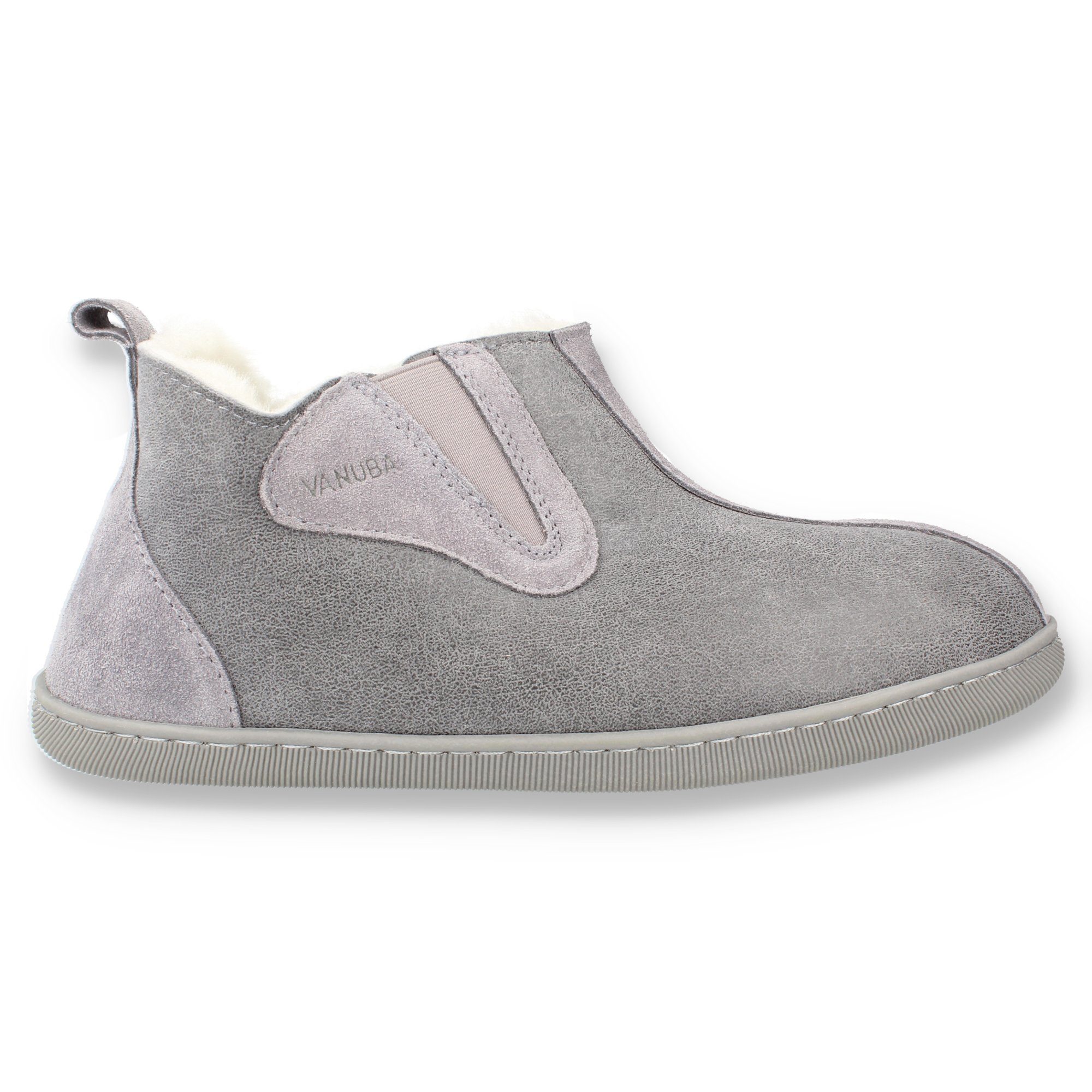 Vanuba COLUMBIA Damen Hausschuh Echtleder Hüttenschuhe/Winter-Hausschuhe/Gefüttert