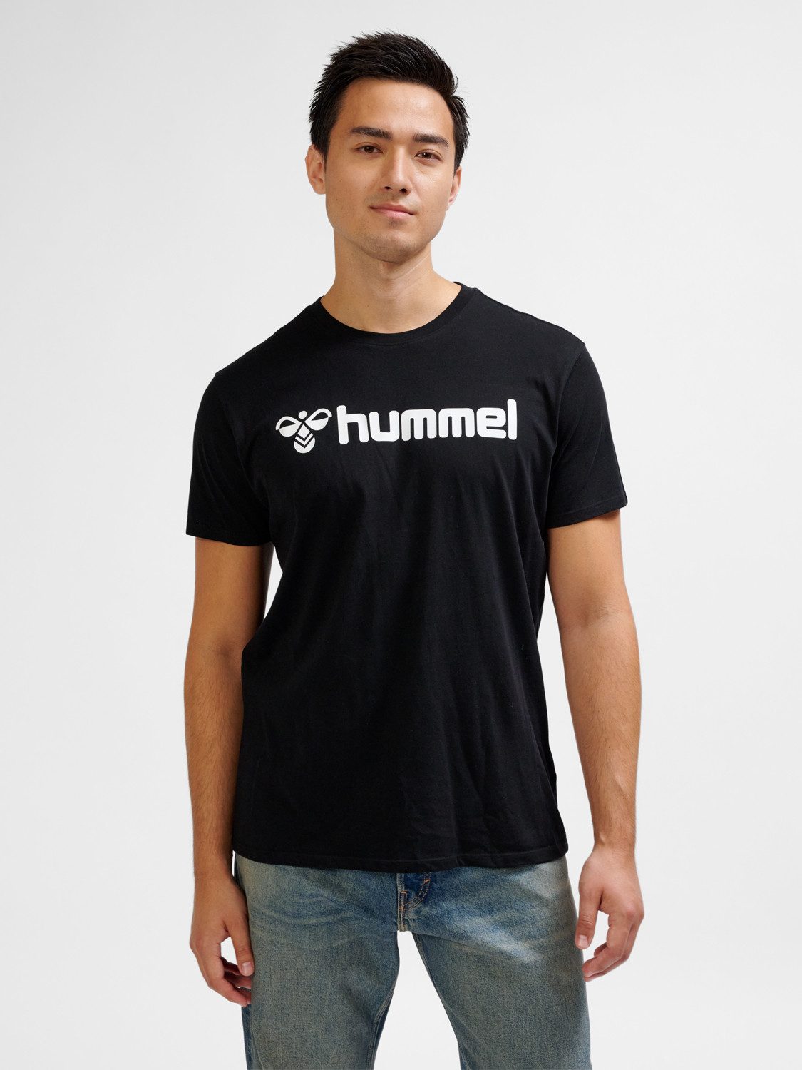 hummel T-Shirt Regular Fit Stretch Rundhalsausschnitt Logo hmlGO 2.0 LOGO T günstig online kaufen