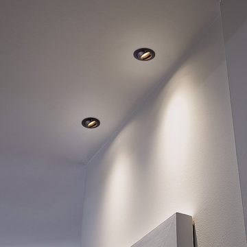 Paco Home Einbauleuchte Lina, ohne Leuchtmittel, Einbaustrahler Schwenkbar Strahler Spotlight Set GU10