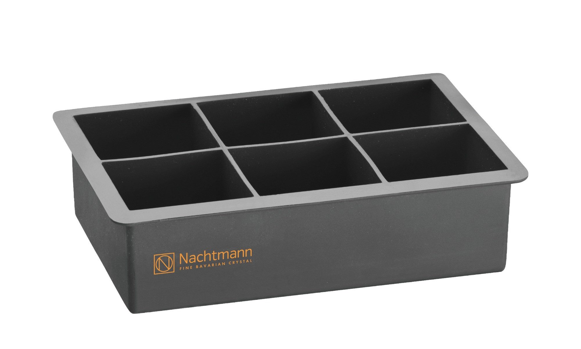 Nachtmann Longdrinkglas Nachtmann Square Whisky Ice Cube Set 2 Whiskygläser + 1 Eiswürfelform, Silikon, Kristallglas