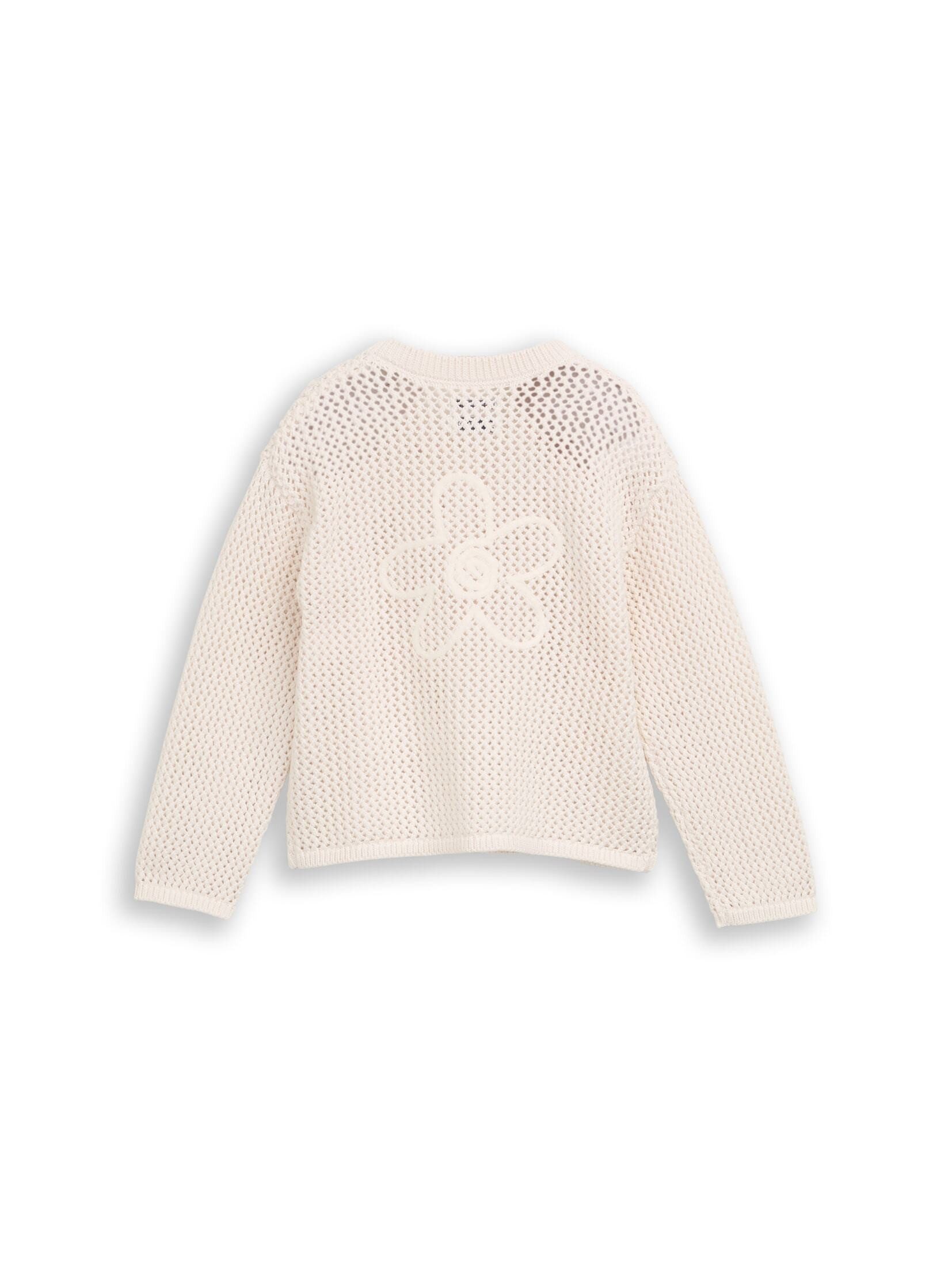 TOM TAILOR Cardigan Pullover & Strickjacken Cardigan mit Blumen-Motiv