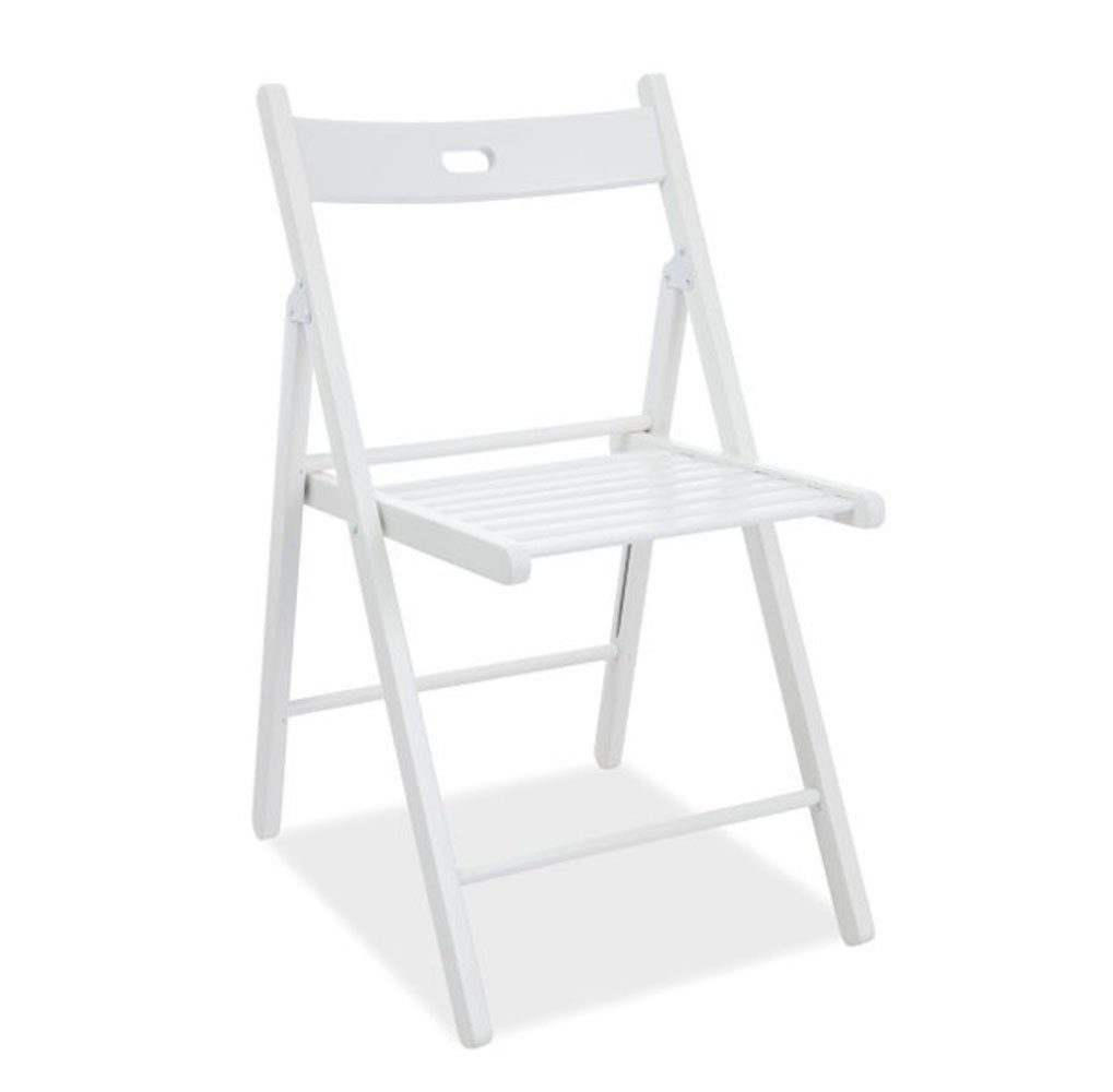 Feldmann-Wohnen Klappstuhl Smart (2 St), weiß 2er Set