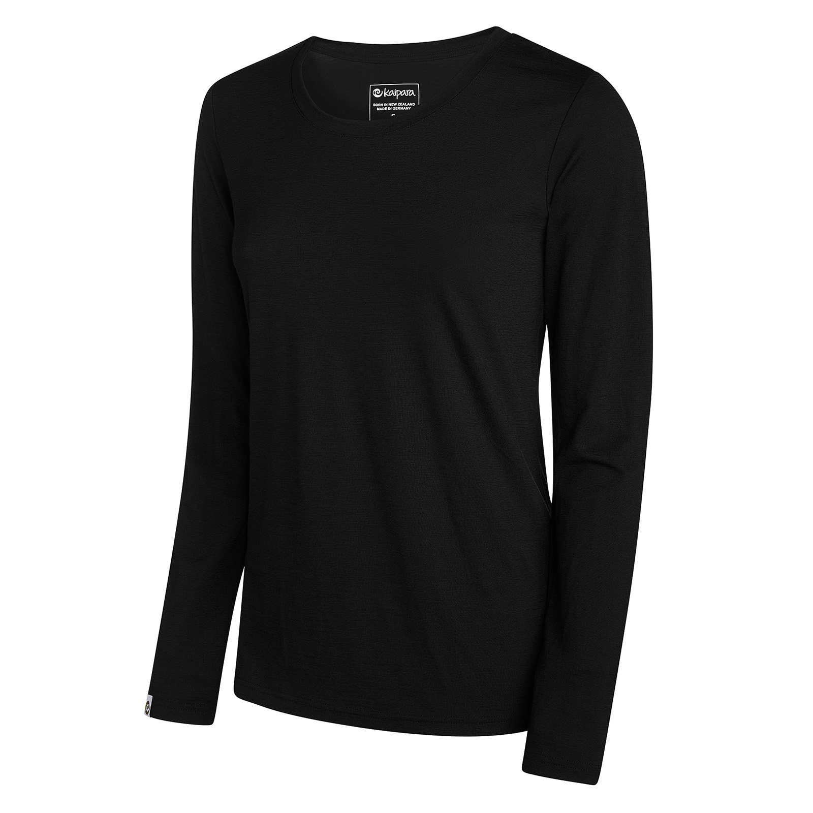 Kaipara - Merino Sportswear Thermounterhemd Merino Damen-Unterhemd Langarm weiter Rundhals Regular 200 warm (1-St) aus reiner Merinowolle Made in Germany