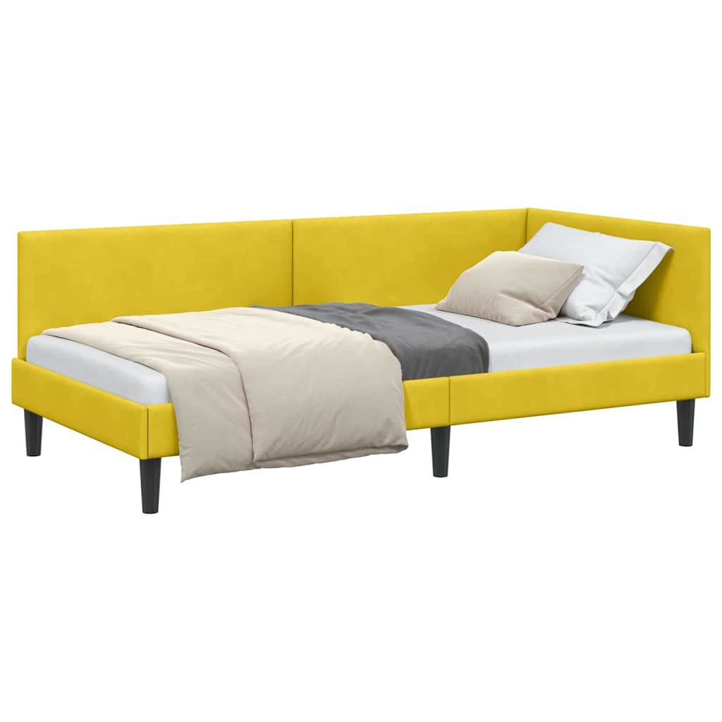 vidaXL Bett Eckbettgestell Gelb 80 x günstig online kaufen