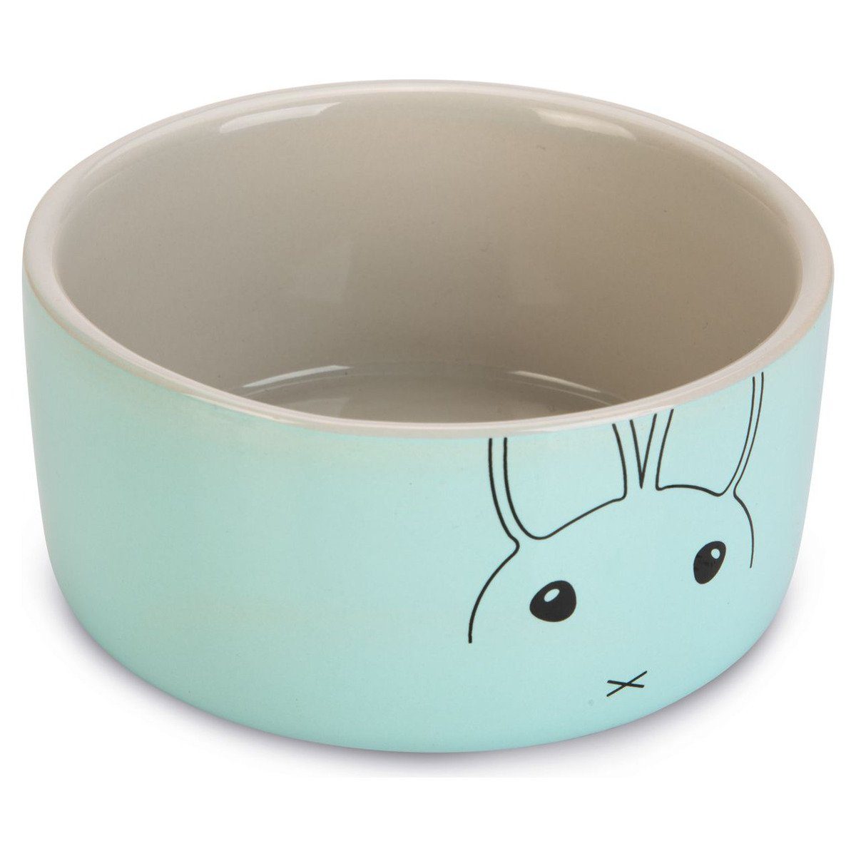 Beeztees Кормnapf Kaninchen-Napf Joela Keramik grau/mint
