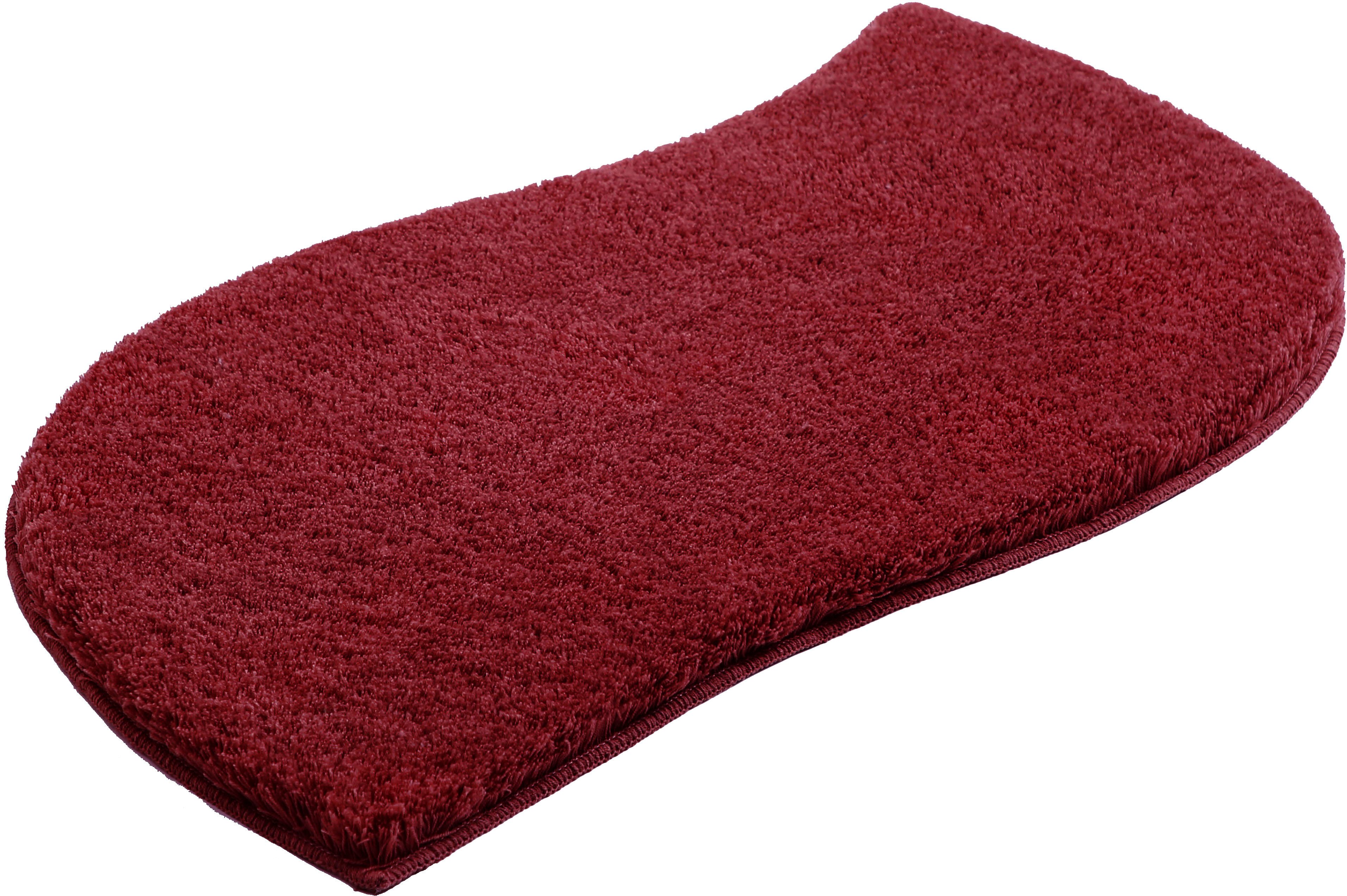 OTTO home Badematte Merida, Badvorleger, Badezimmer Teppich, Höhe 32 mm, rutschhemmend beschichtet, schnell trocknend, strapazierfähig, fußbodenheizungsgeeignet, Kunstfaser, wellenförmig, Badteppich, Uni Farben, rechteckig, rund & als 2-tlg. Set erhältlich
