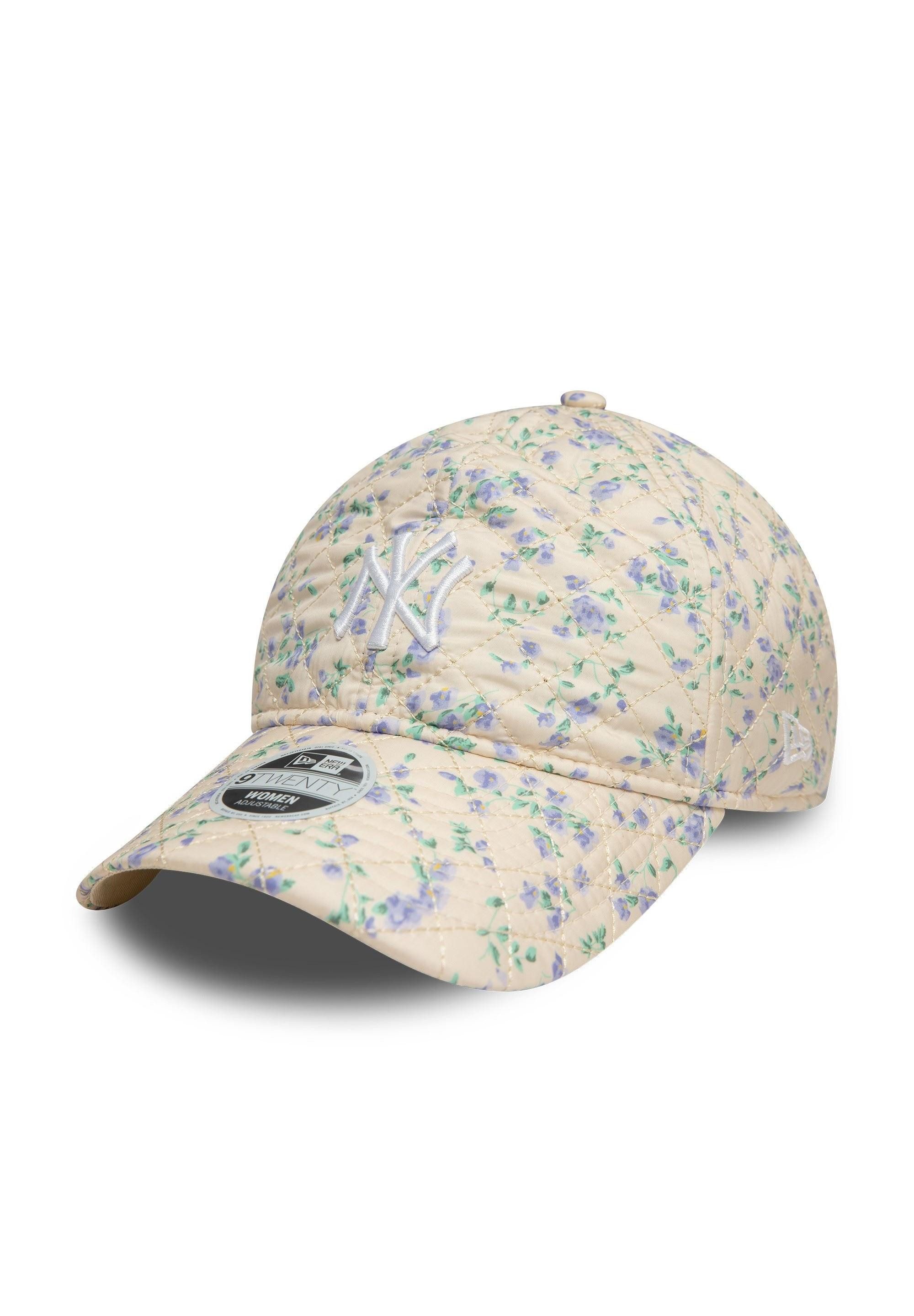 Baseball Cap New York Yankees MLB Womens Floral Quilt Beige Verstellbare 9Twenty Da