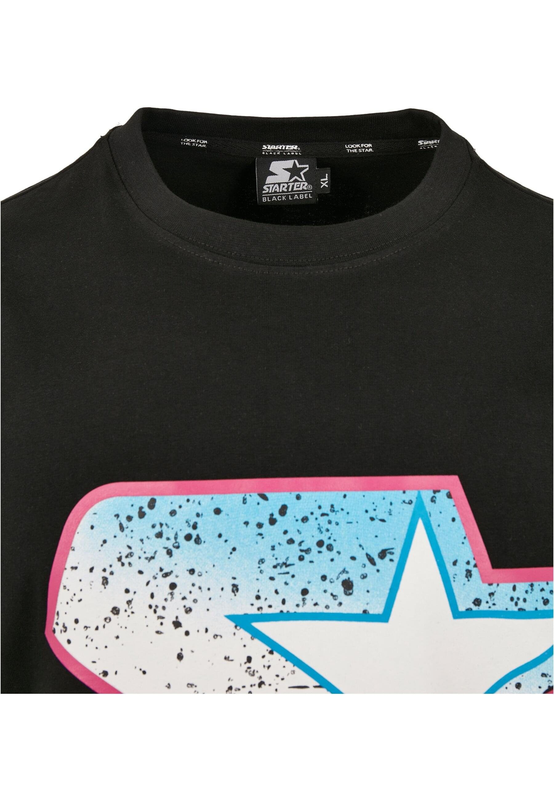 Starter T-Shirt (1-tlg) Starter Logo Multicolored Tee Herren blk/pink