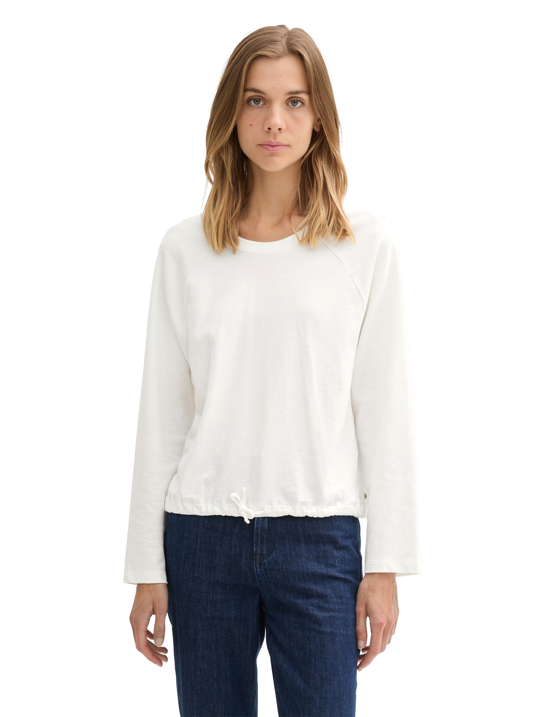 TOM TAILOR Denim Langarmshirt mit Tunnelzug günstig online kaufen