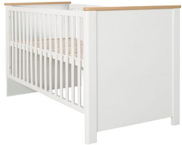 roba® Babymöbel-Set Ava, (Spar-Set, 2-St., Kinderbett, Wickelkommode), mit Kinderbett und Wickelkommode; Made in Europe