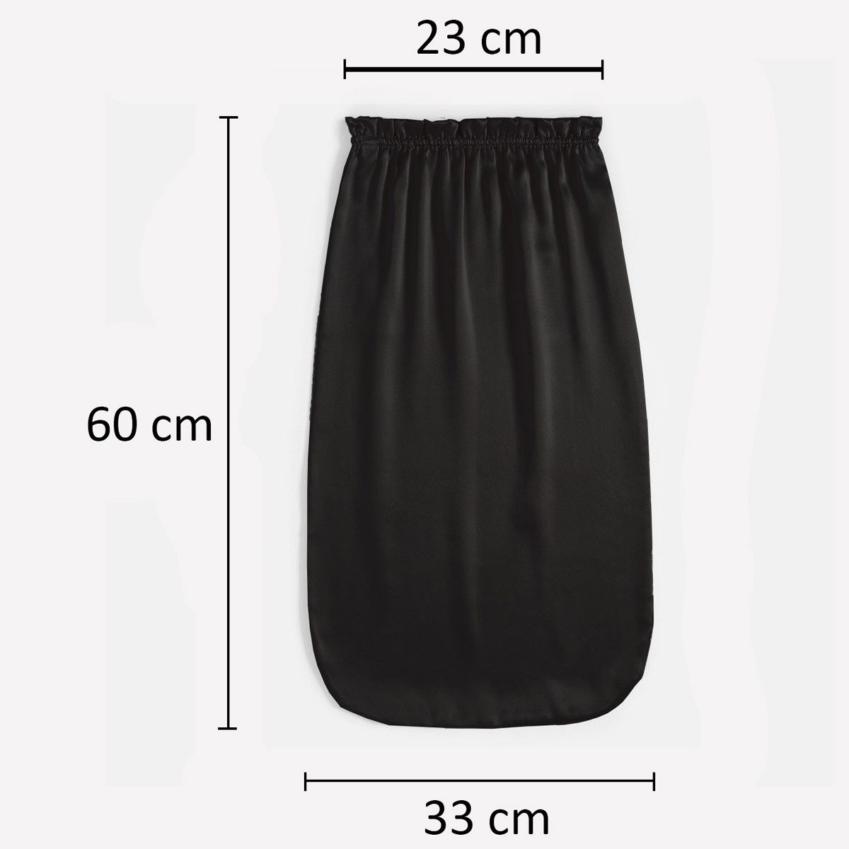 Vivi Idee Duschhaube Luxuriöse Schlafmütze aus 100% Maulbeerseide, Seidenmütze seidig Haarpflege, atmungsaktive, 60cm Länge