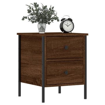 vidaXL Nachttisch Nachttisch Braun Eichen-Optik 40x42x50 cm Holz Nachtkonsole Nachtschra