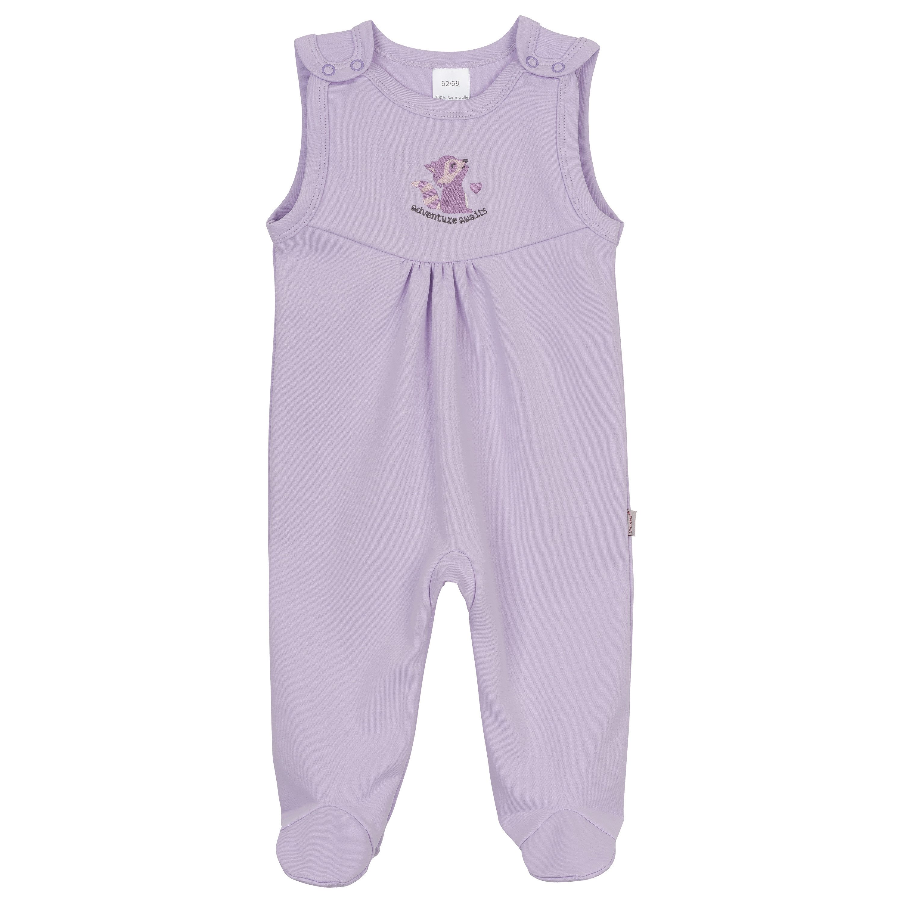 Clinotest Ползунки 2er-Set Unisex Ползунки mit süßer Stickerei auf der Brust