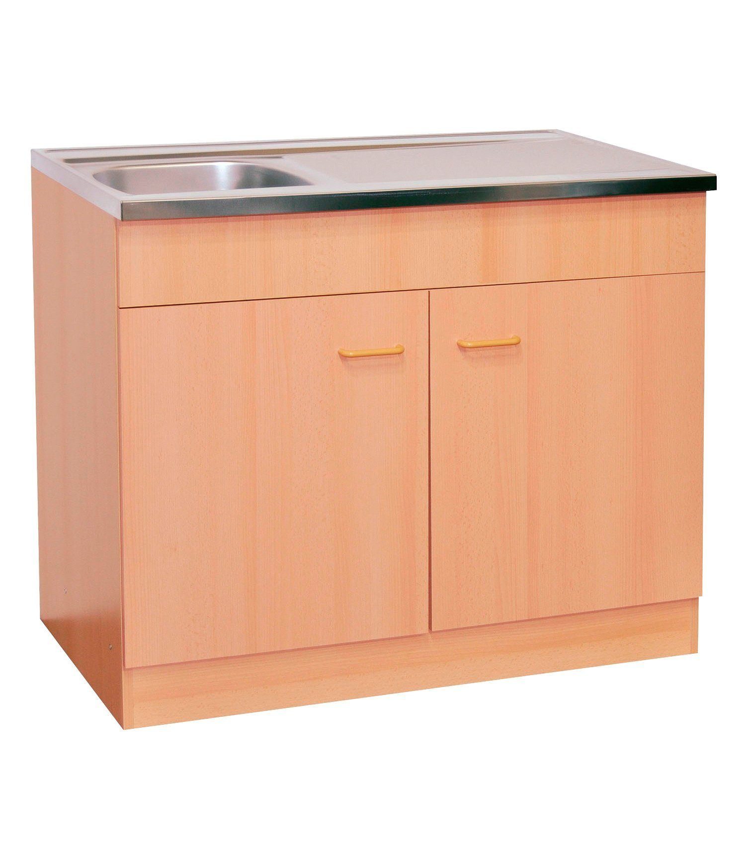 [Kauf es! ] HELD MÖBEL Spülenschrank | buchefarben Breite buchefarben 80 cm Elster