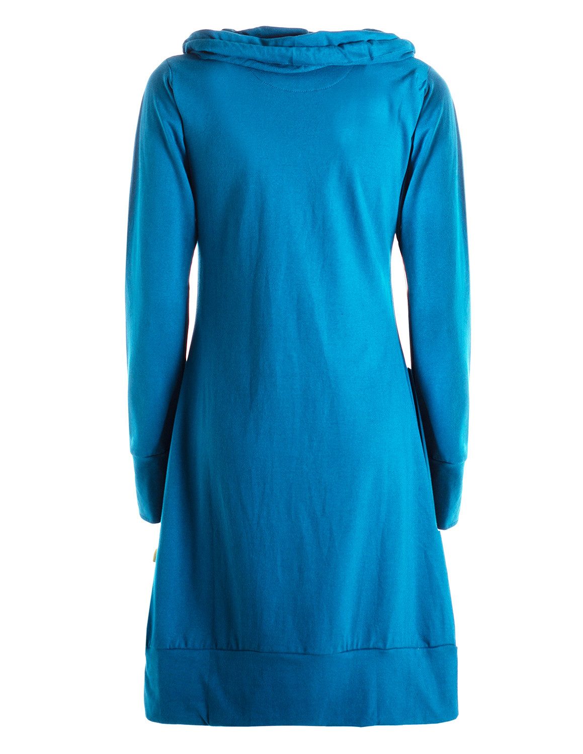 Vishes Jerseykleid Knielanges Kleid Baumwolle Schalkragen elastischer Bund günstig online kaufen