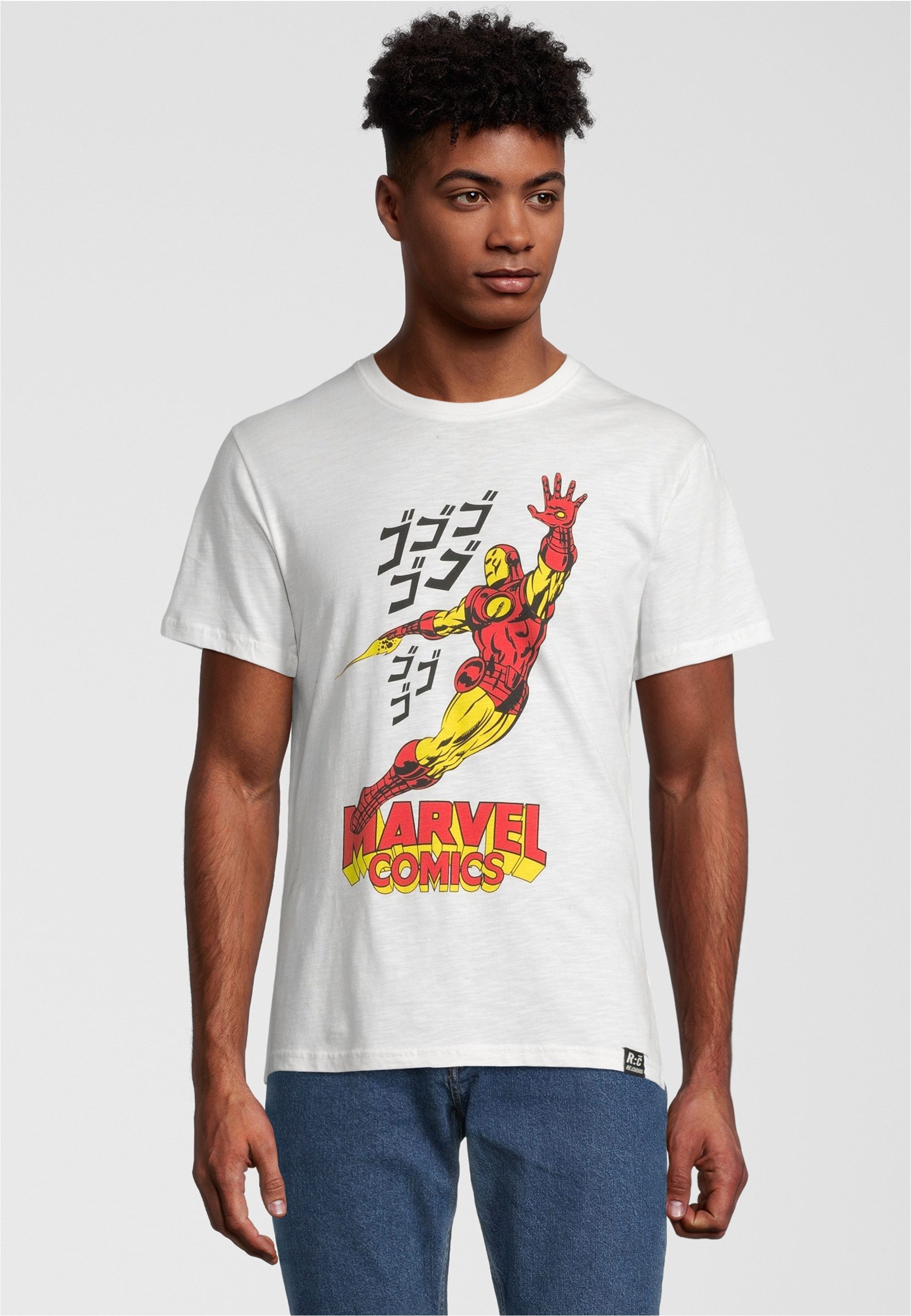 Recovered T-Shirt Marvel Comics Iron Man Japan mit angesagtem Iron Man Japan-Aufdruck