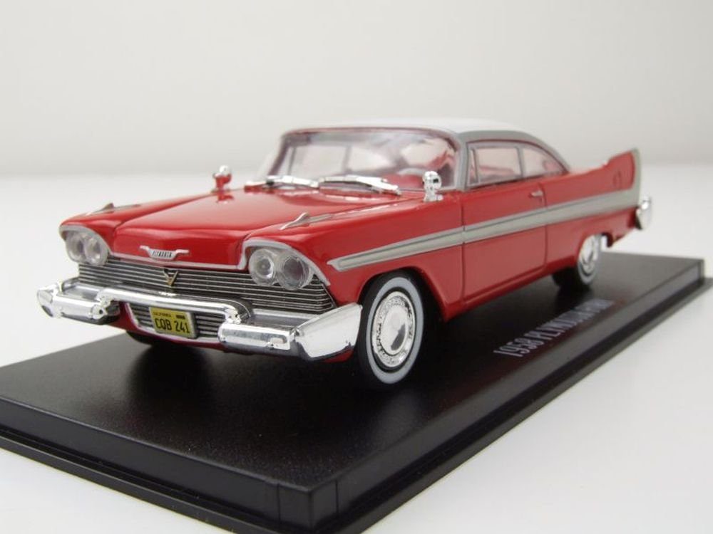 GREENLIGHT collectibles Modellauto Plymouth Fury Christine 1958 rot weiß Modellauto 1:43 Greenlight Colle, Maßstab 1:43