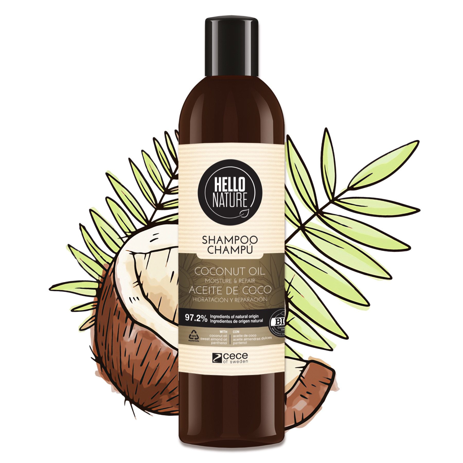 P-Beauty Cosmetic Accessories Haarshampoo Repair Kokosöl Pantenol Naturkosmetik Haarpflege Haarschäden Bio Vegan, 1-tlg., Haarpflege,Haarshampoo, Pflegt die Kopfhaut