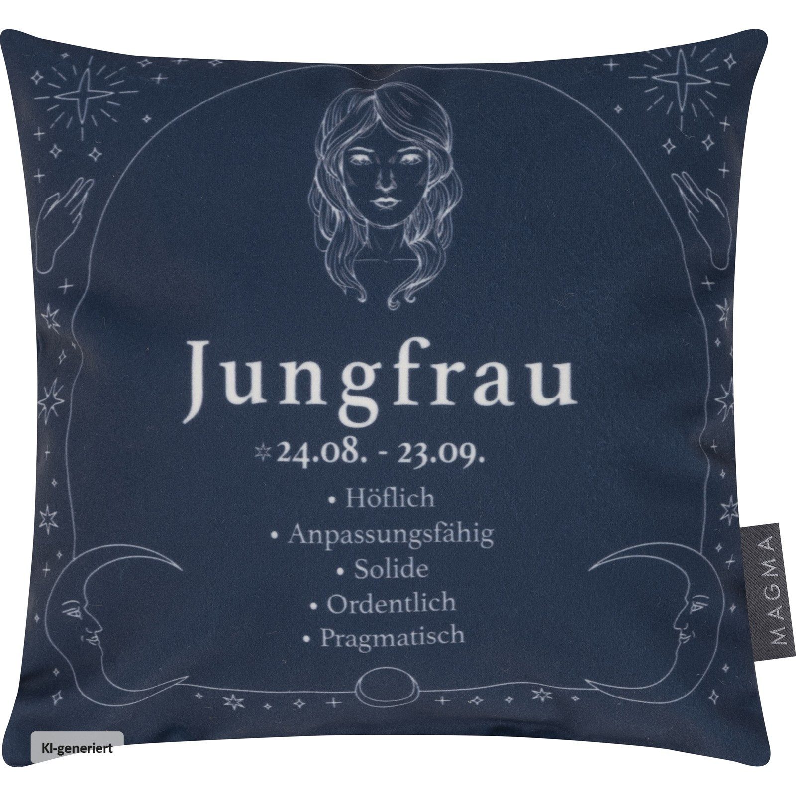 HTI-Living Dekokissen Dekokissen Sternzeichen Jungfrau, Sofakissen Kuschelkissen