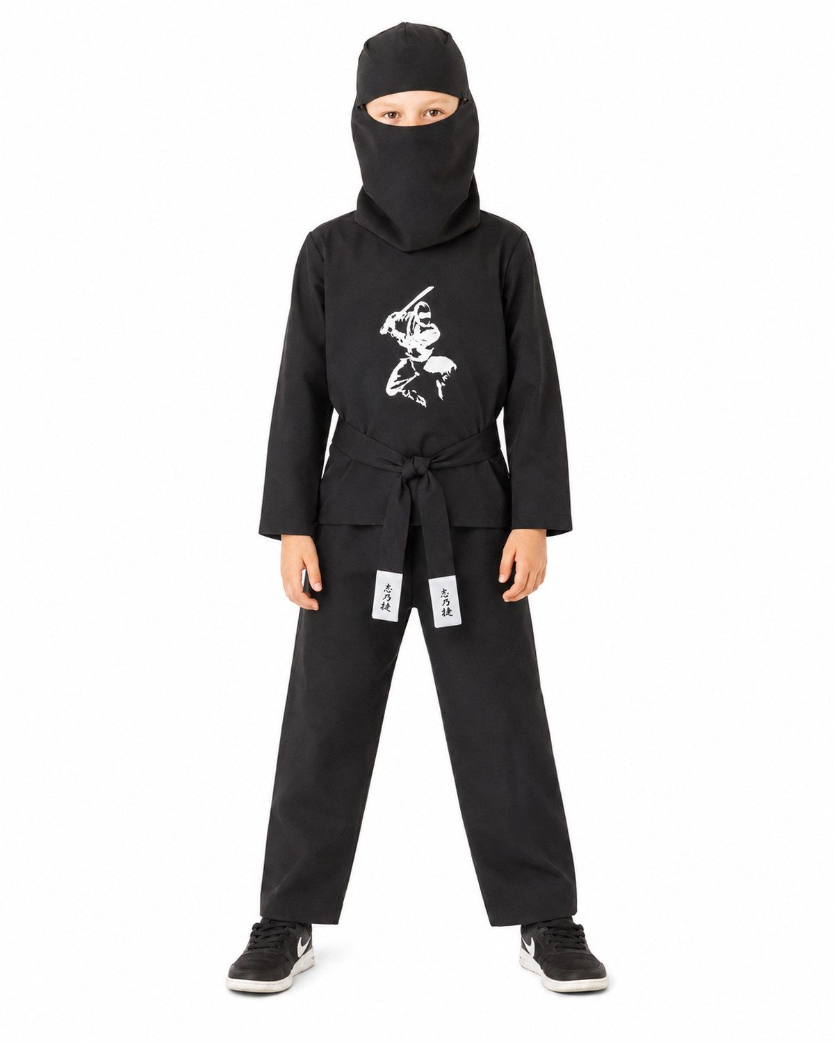 Das Kostümland Kostüm Ninja Kostüm Kinder 4-tlg.  Samurai Verkleidung S