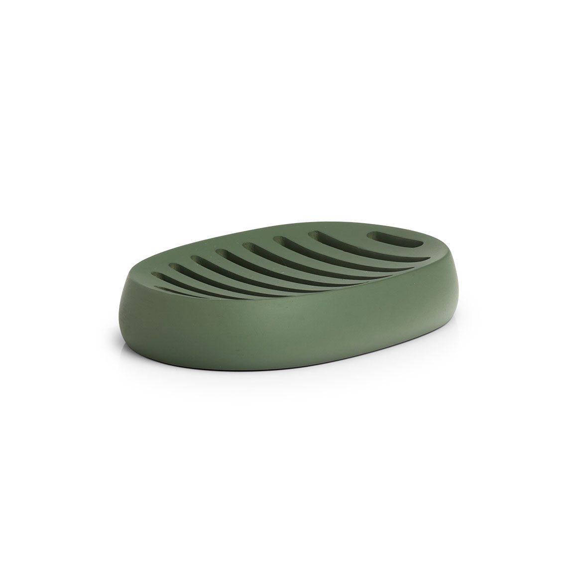 Basera® Seifenschale Seifenschale aus Polyresin, Breite: 9,00 cm, 1-St., olivgrün, 13 x 9 x 2,5 cm