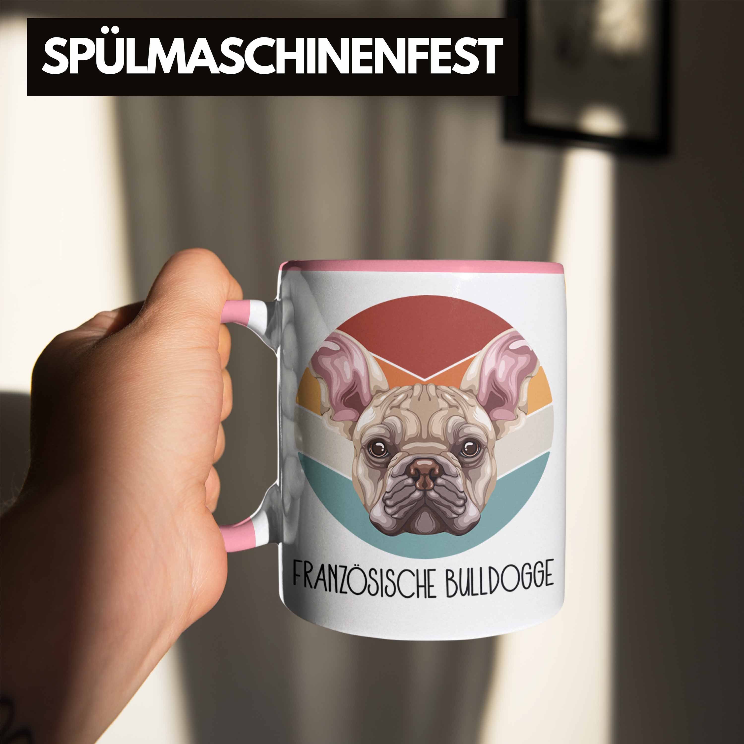 Besitzer Rosa Geschen Tasse Lustiger Tasse Trendation Bulldogge Spruch Geschenk Französische