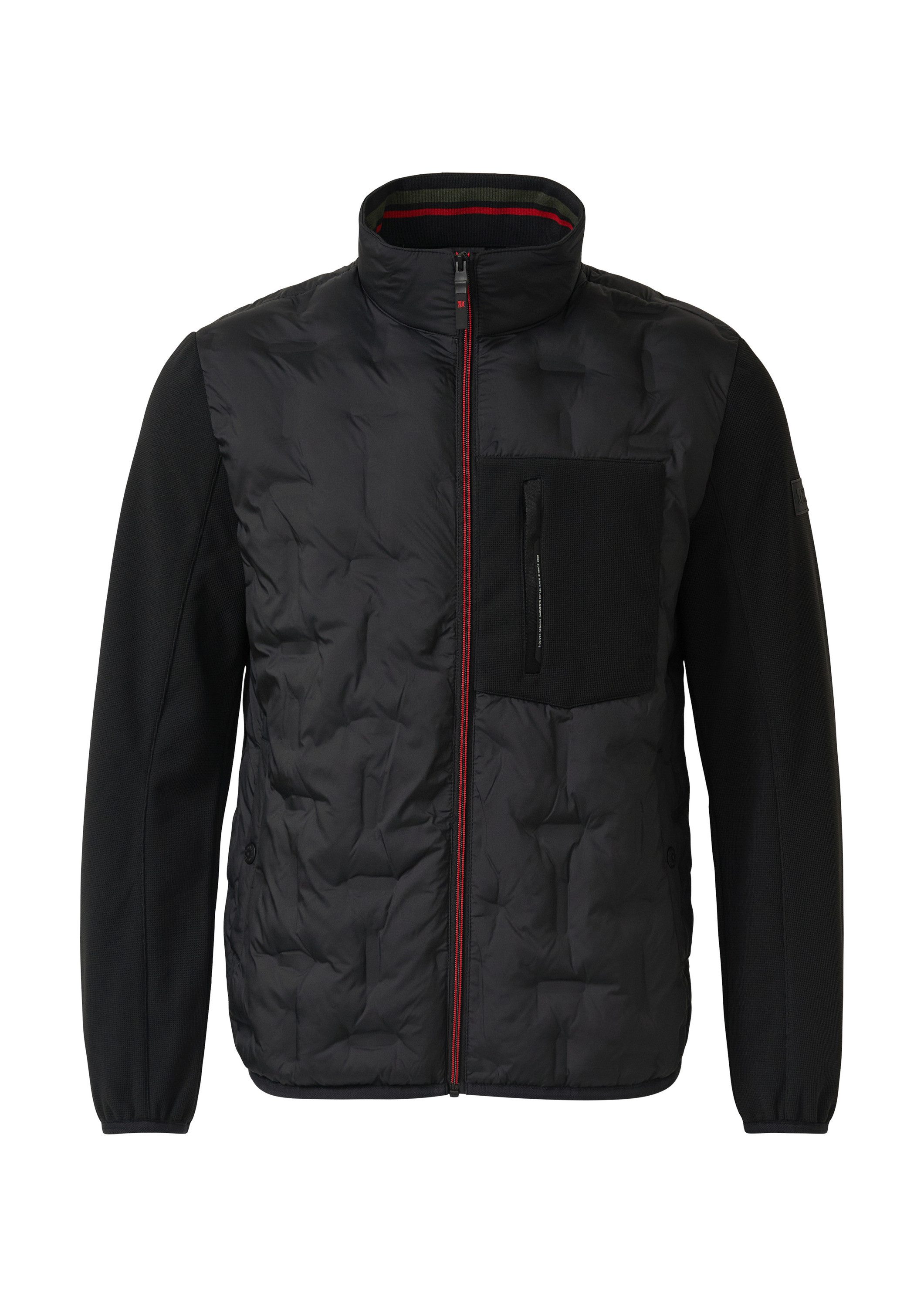 s.Oliver Funktionsjacke Outdoor-Jacke Leicht wattierte Jacke im Fabricmix mit sportiven Details