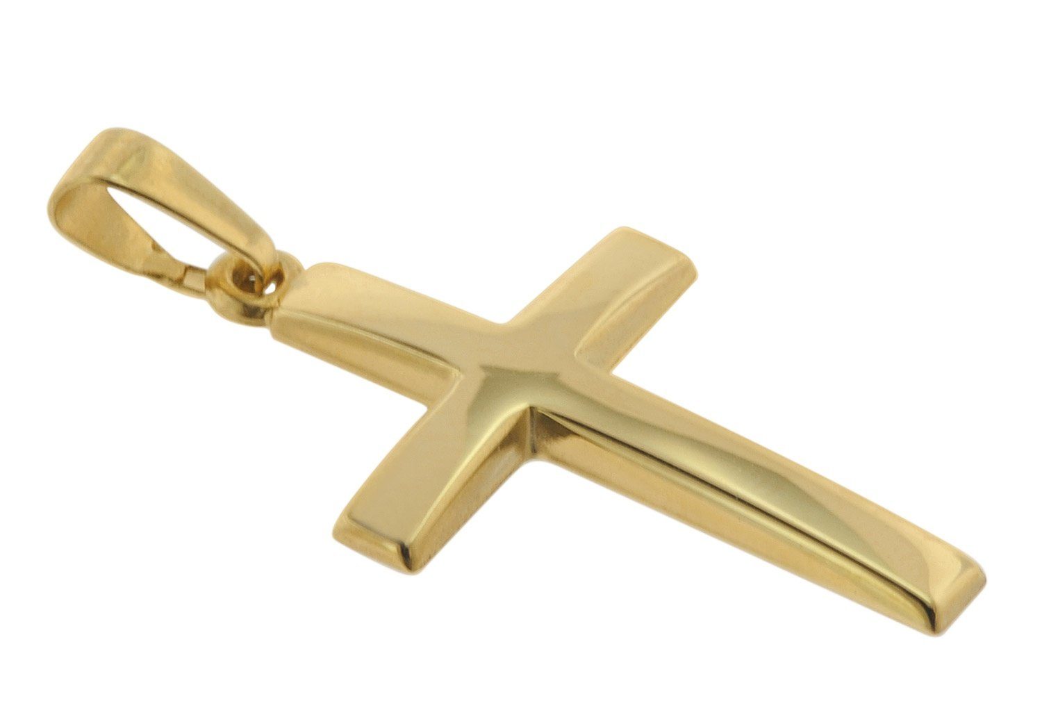 trendor Kette mit Anhänger Kreuz Anhänger Gold 333 (8 Karat) mit goldplatti günstig online kaufen