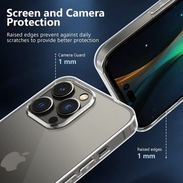 MSM 5in1 Hülle für iPhone 14 Pro 2X Schutzglas 2X Kamera Glas Panzerfolie, Displayschutzglas