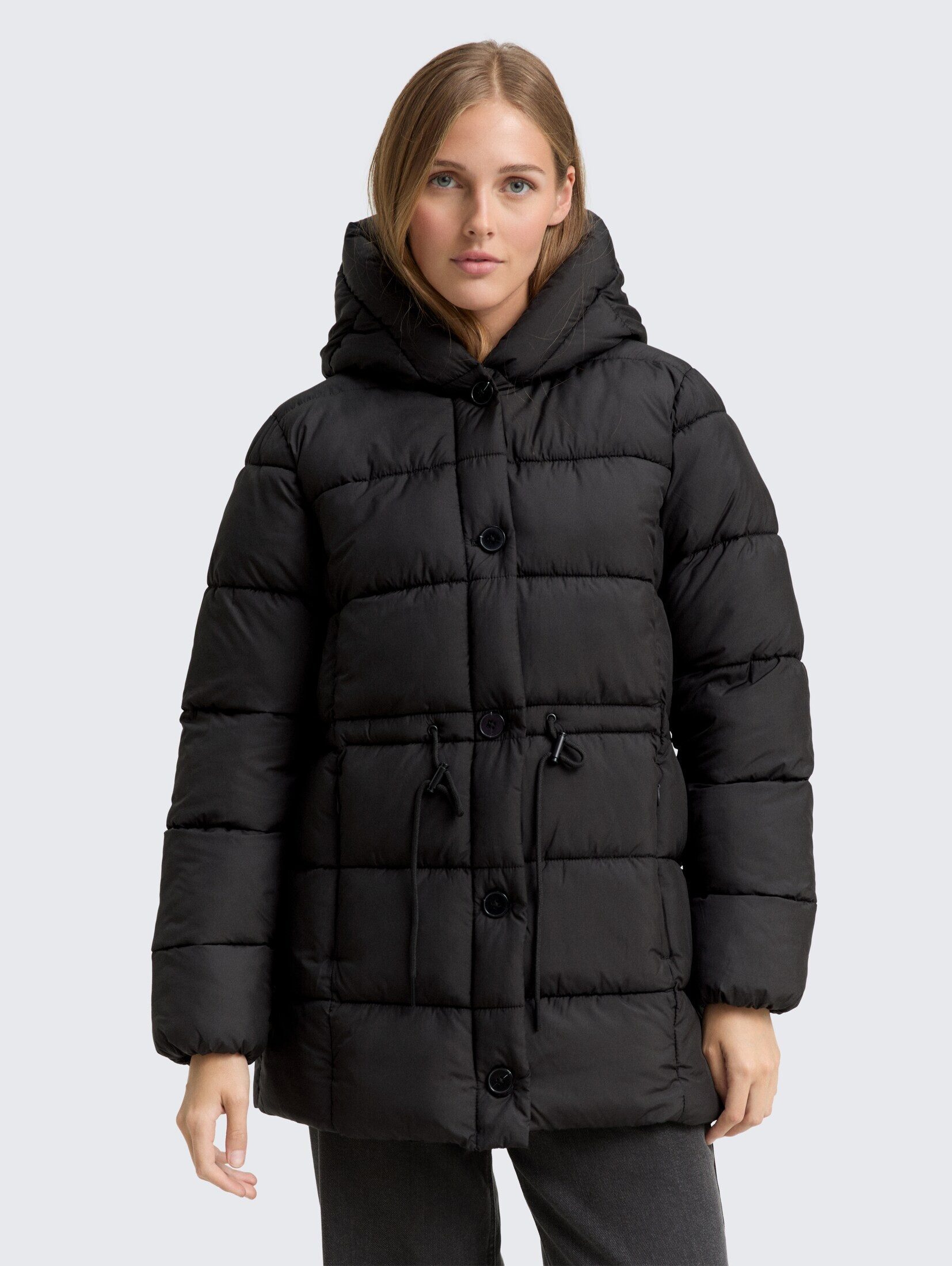TOM TAILOR Denim Steppjacke Jacken Puffer-Mantel mit Knopfleiste