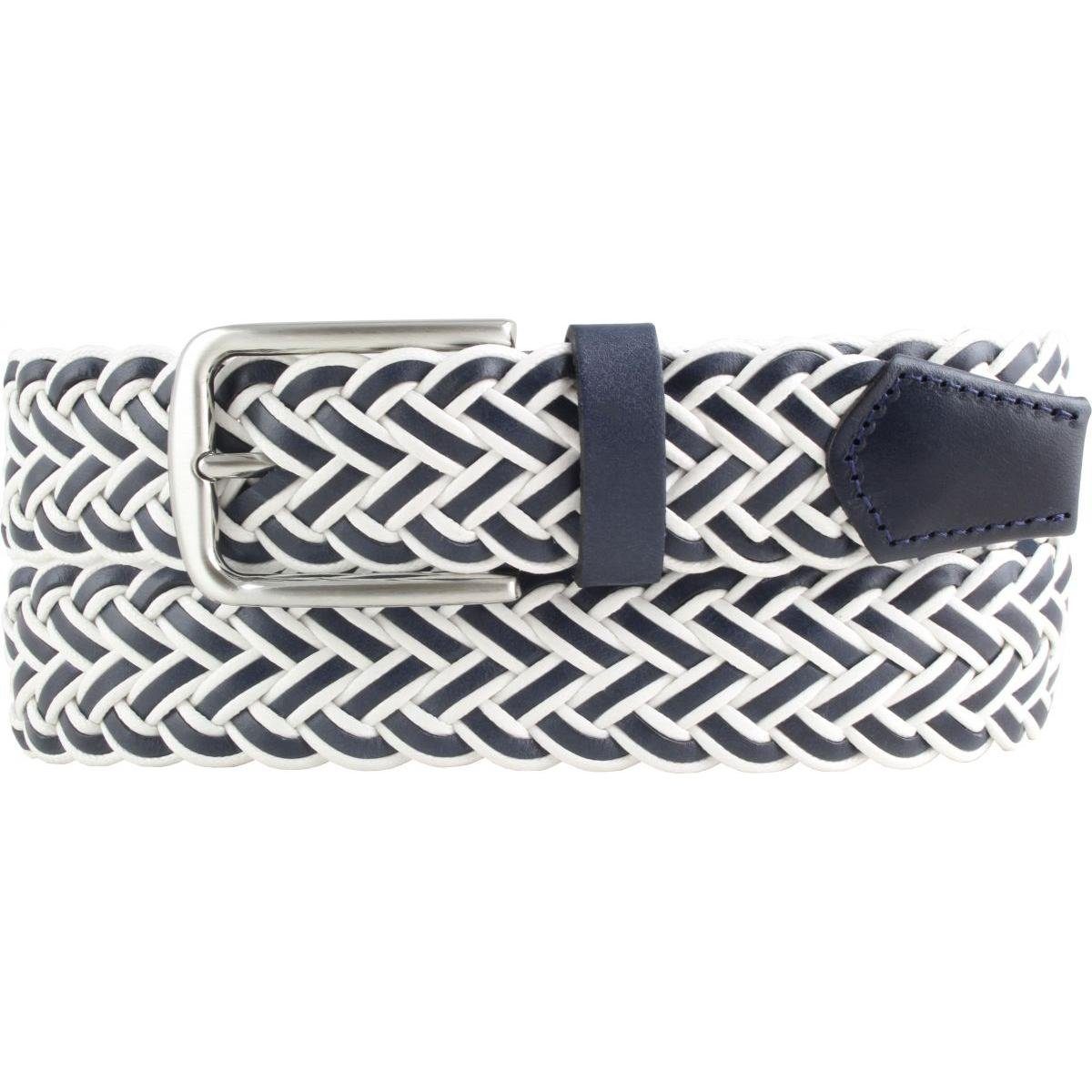 BELTINGER Ledergürtel Flecht-Gürtel aus Leder 3,5 cm - Flecht-Ledergürtel für Damen Herren 3 (1-St)