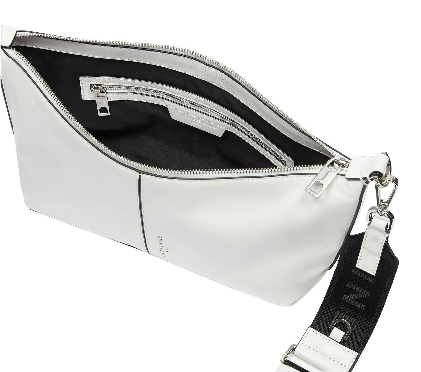 Liebeskind Berlin Schultertasche Paris 4 Paper Touch Crinkle, aus echtem Rindsleder
