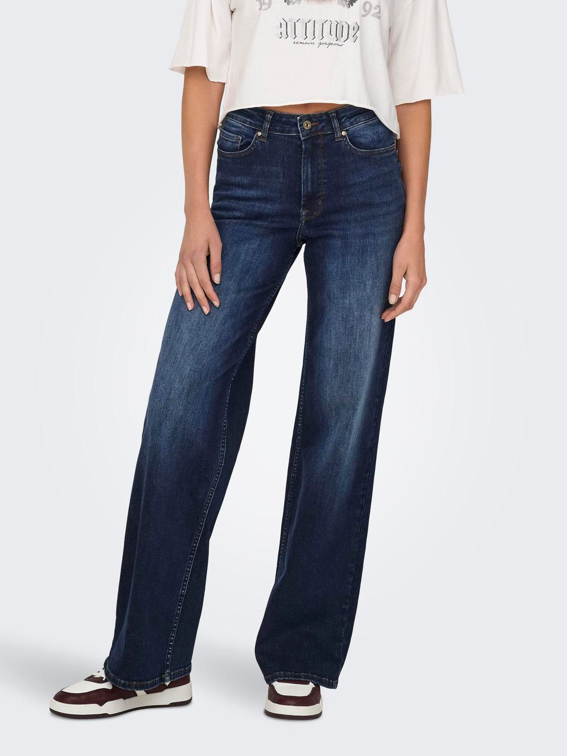 5-Pocket-Jeans ONLMADISON BLUSH HW WIDE DNM TAI081 NOOS