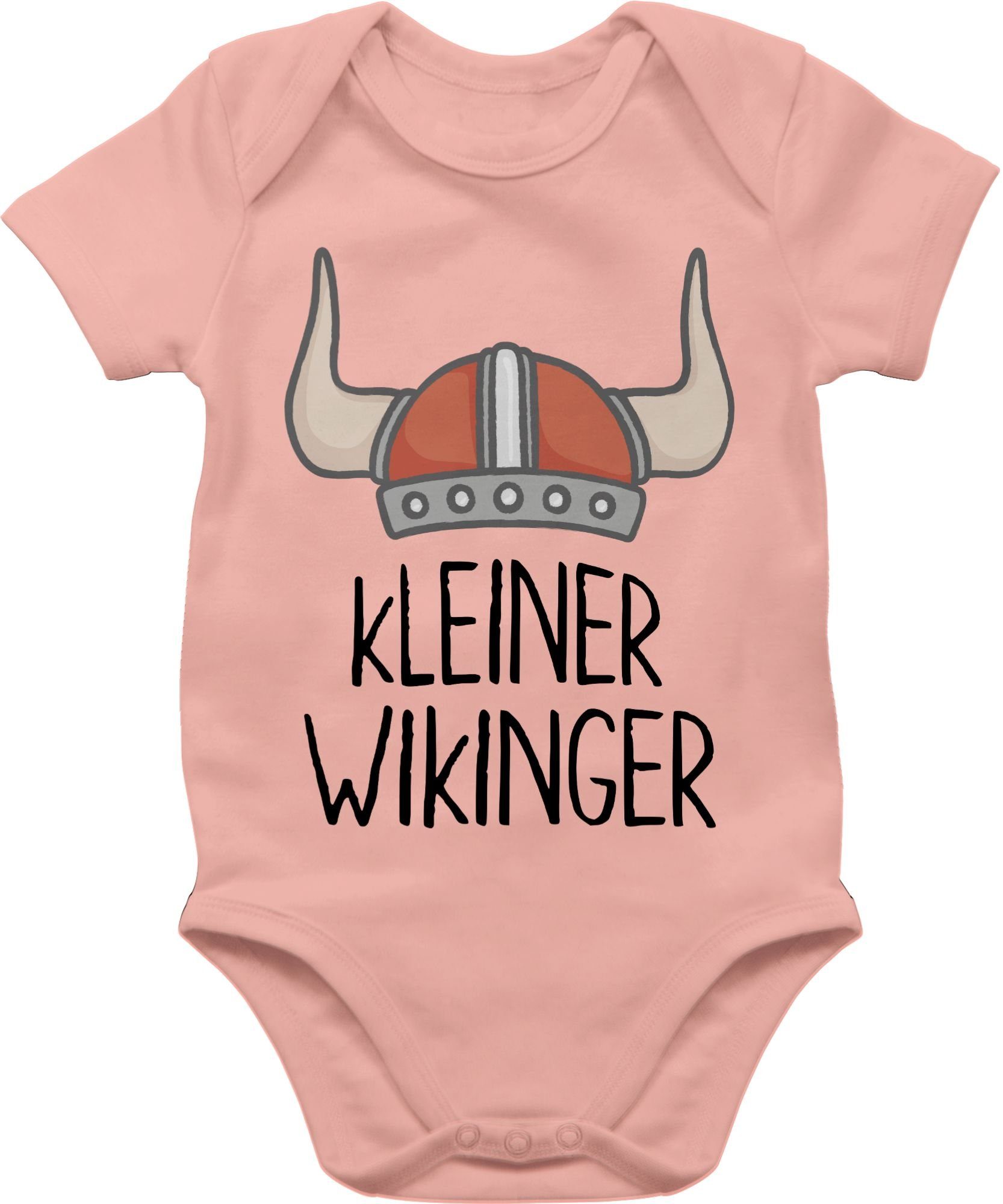 Shirtbody 2 Wikinger & Wikinger Babyrosa kleiner Baby Shirtracer Walhalla