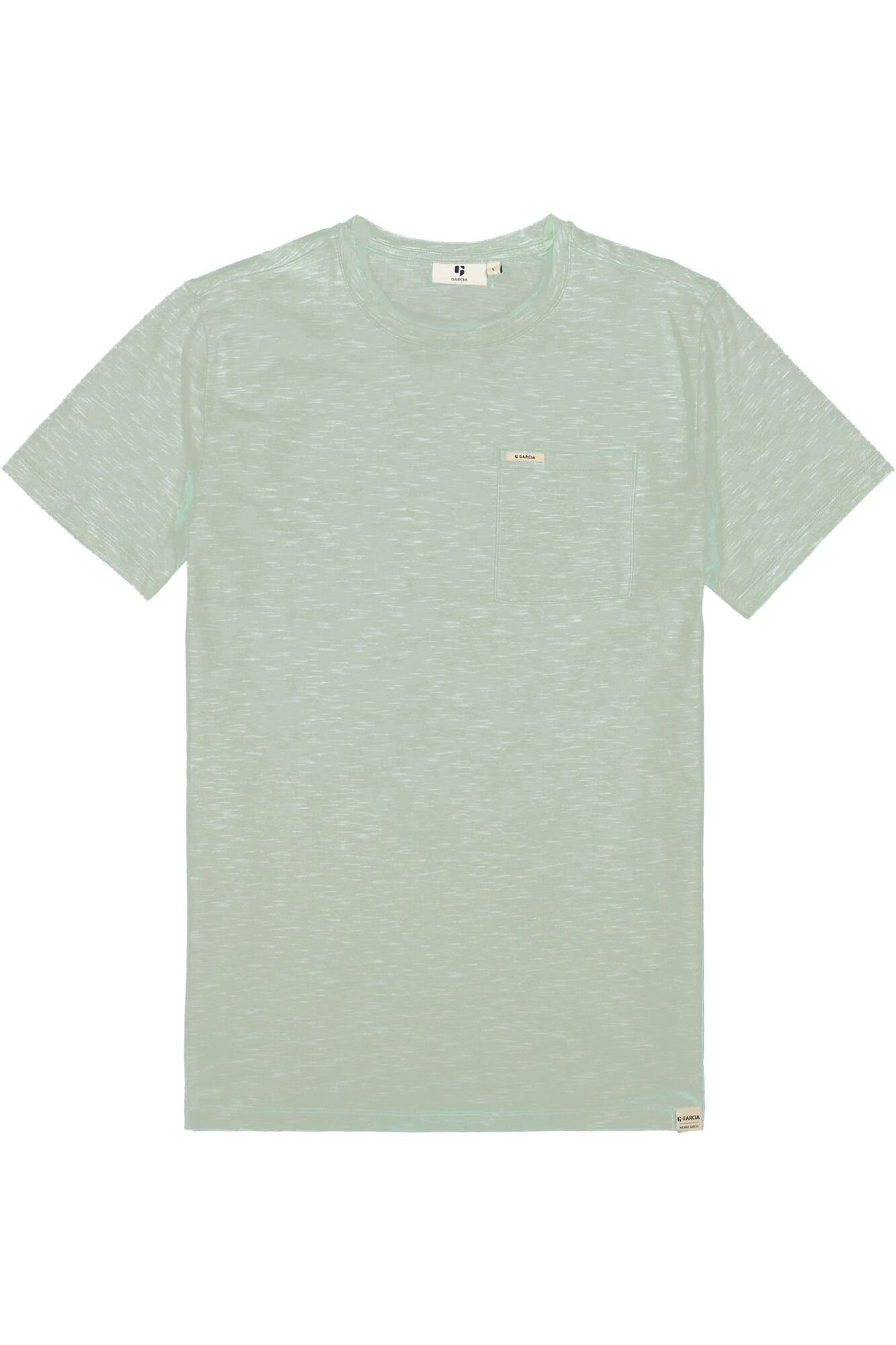 Garcia pistachio T-Shirt mit Brusttasche (1-tlg)