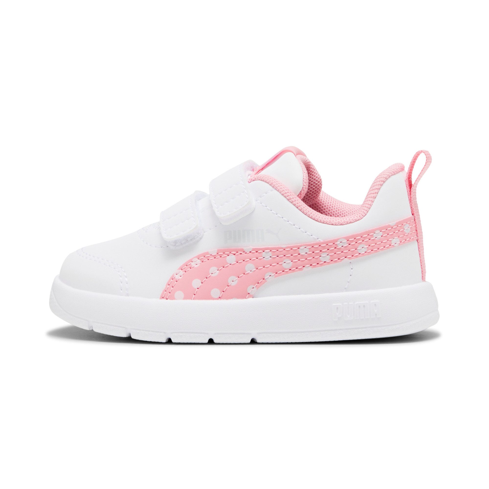 PUMA COURTFLEX V3 DOTTY V INF Sneaker knöchelhohe Form, mit Klettverschluss, flexible Synthetik-Laufsohle