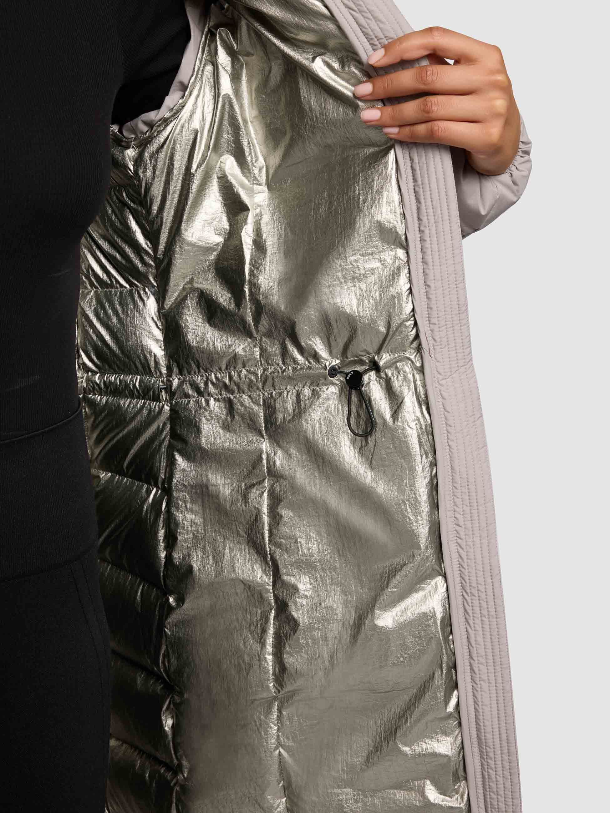 khujo Wintermantel khujo Mantel SIMMIE Damen wattiert mit Kapuze und Taille günstig online kaufen