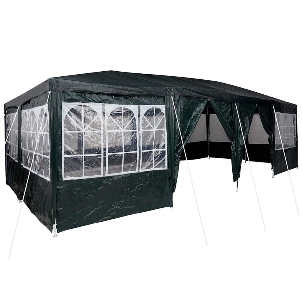 vidaXL Partyzelt Party-Zelt Grün 800 x 400 x 266 cm Polyethylen