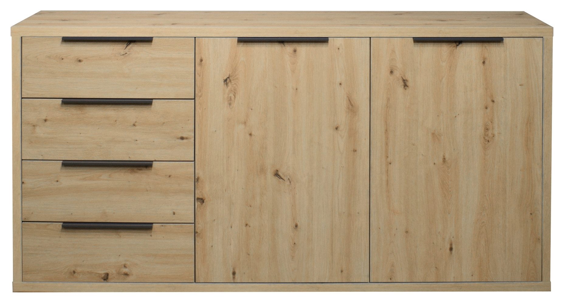 Mäusbacher Kommode in asteiche mit 4 Schubladen und 2 Türen (BxHxT: 180x90x45 cm)