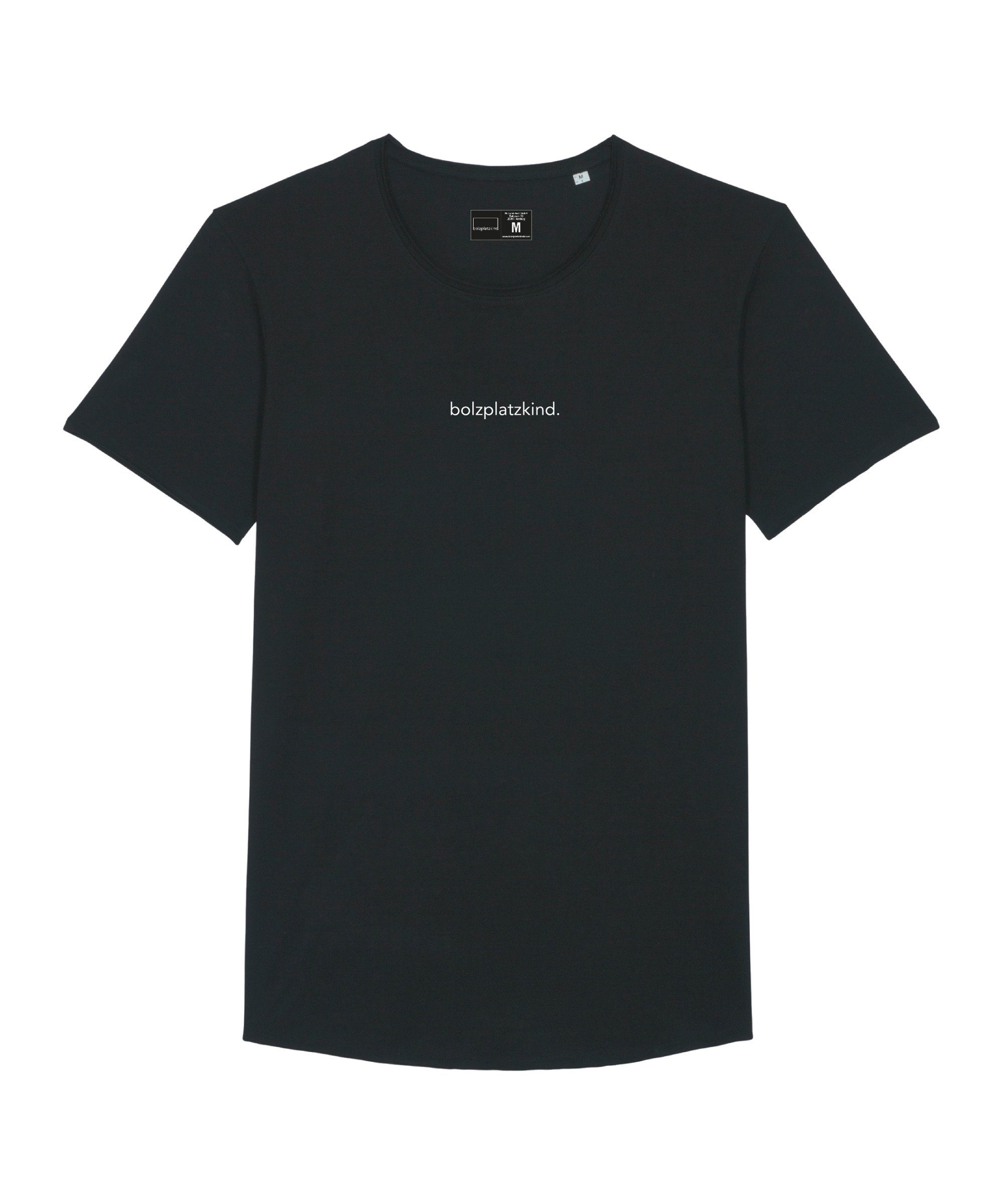 Bolzplatzkind T-Shirt "Friendly" Longshirt Nachhaltiges Produkt schwarz