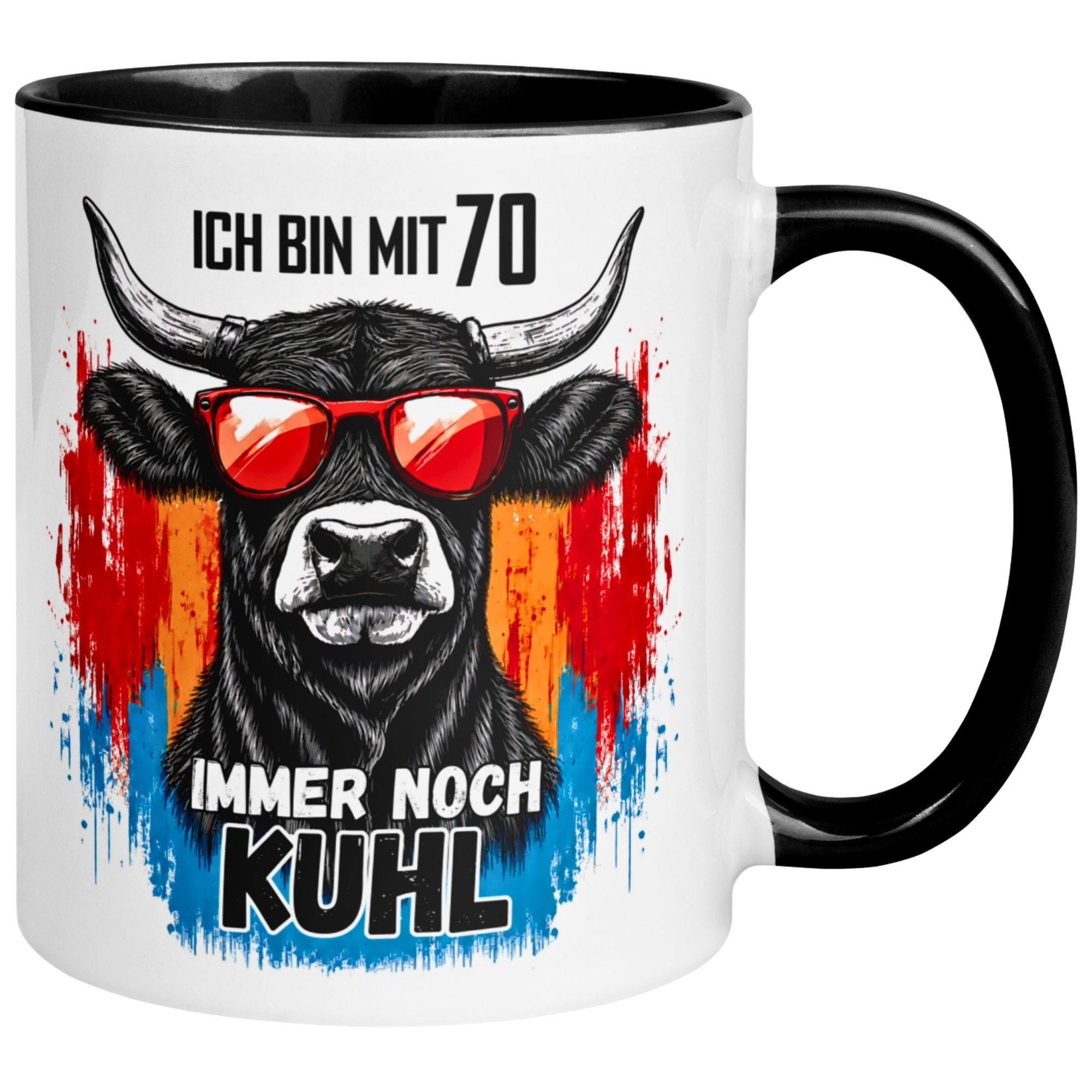 Momentals Tasse 70. Geburtstag Mann Frau – 70 und immer noch Kuhl – Männer Frauen, Gratis Versand · Links-&Rechtshänder · Spülmaschinenfest