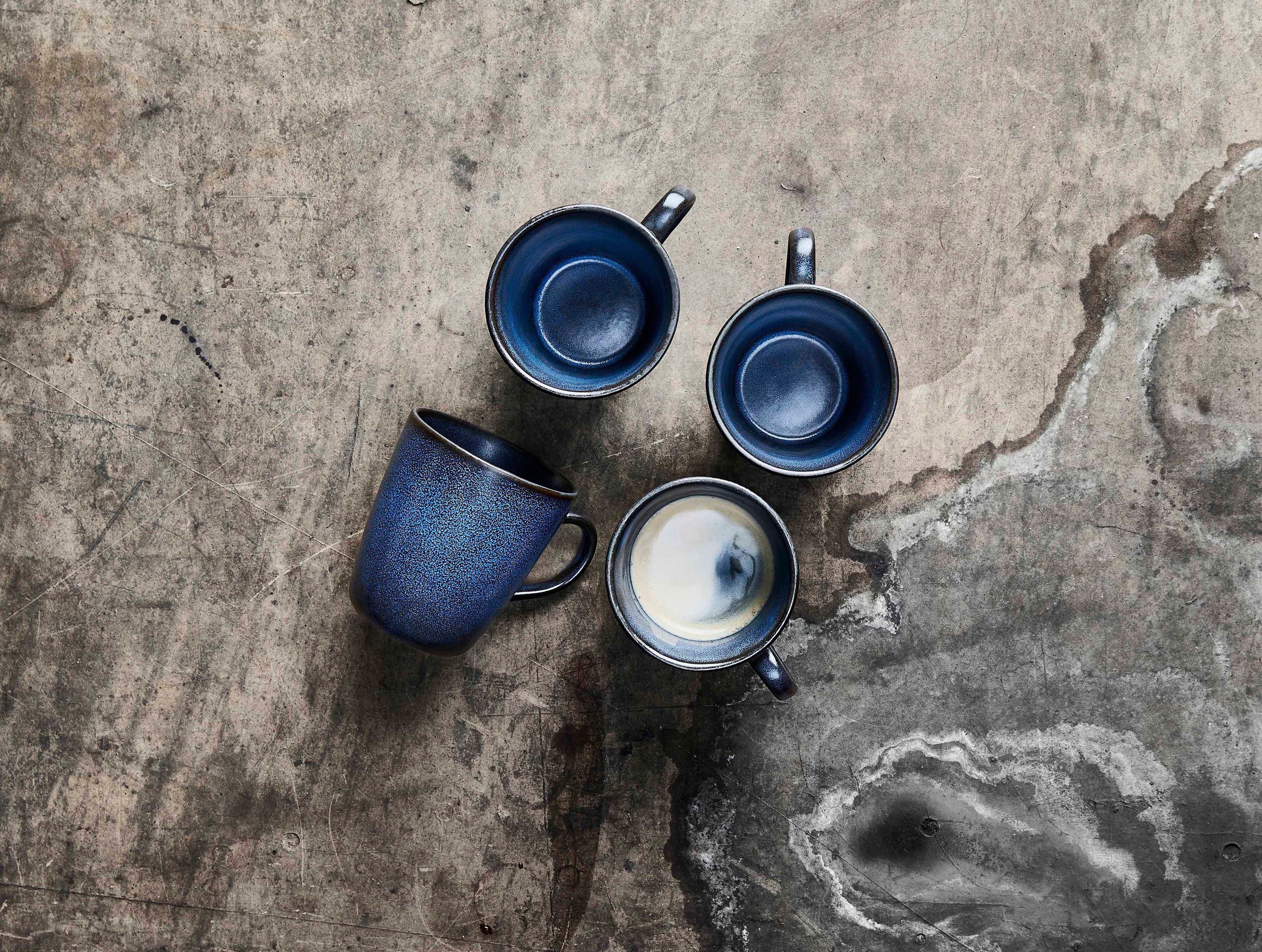 Blue, Midnight RAW Tasse aida cl, 35 6-teilig Steinzeug,