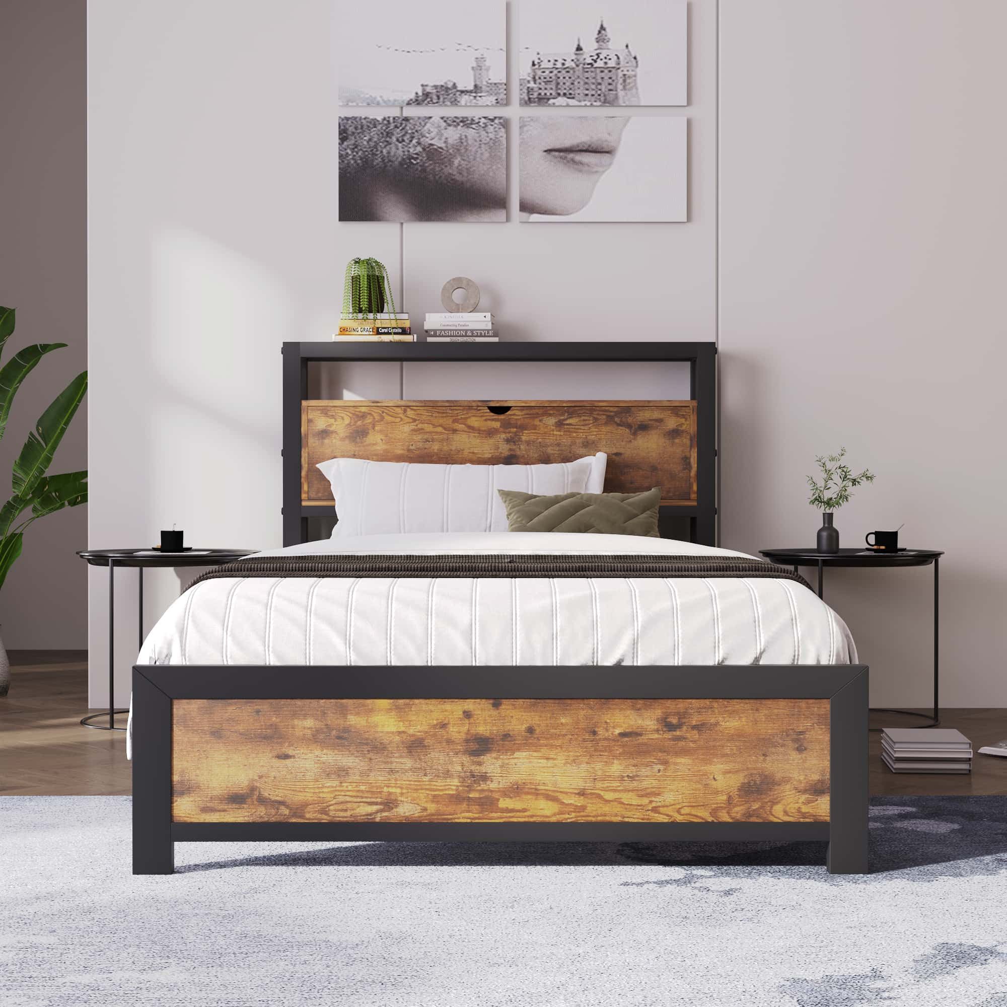 Yemaster Metallbett Metallbett 140x200 & Jugendbett günstig online kaufen