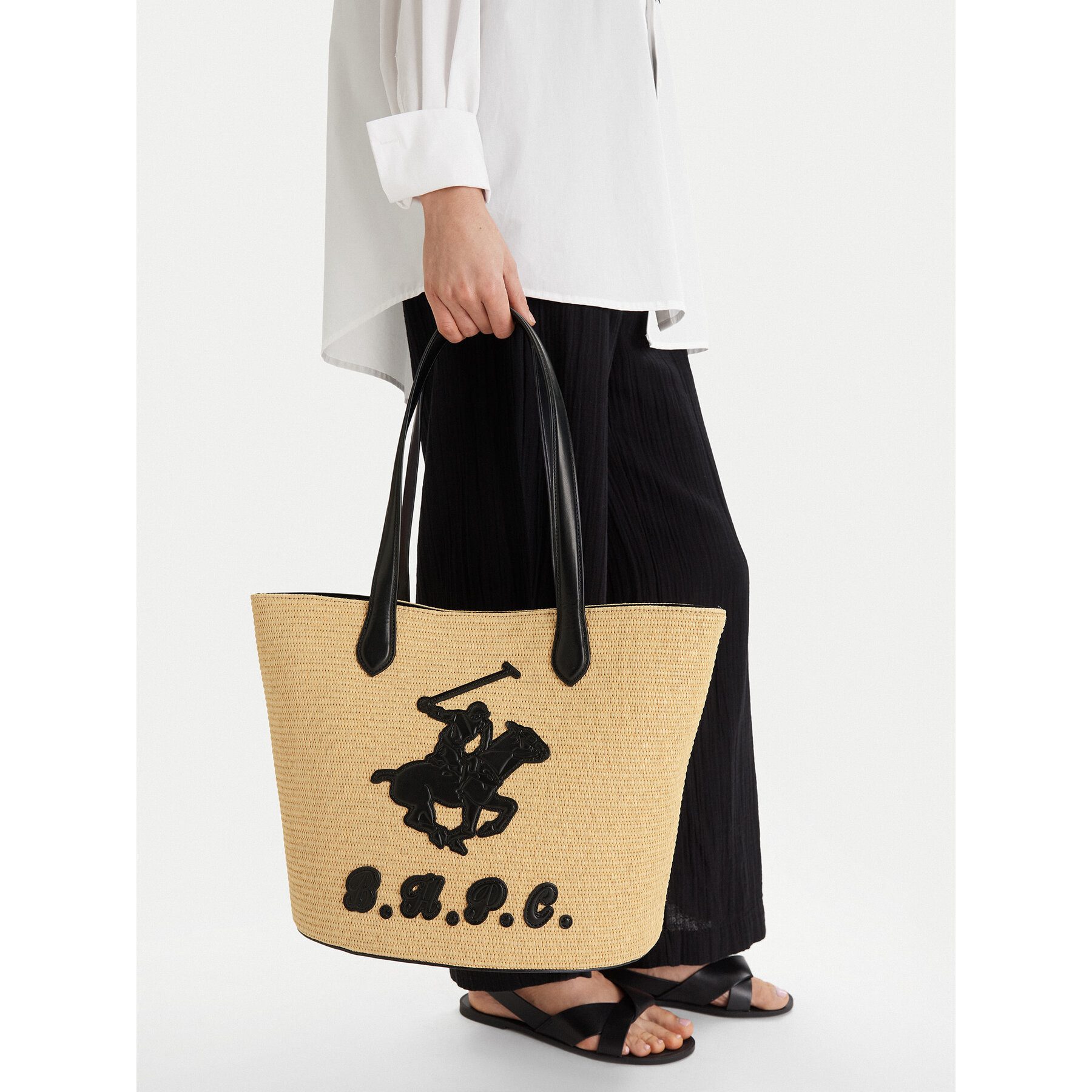 BEVERLY HILLS POLO CLUB Handtasche Beverly Hills Polo Club Damenhandtasche Beige