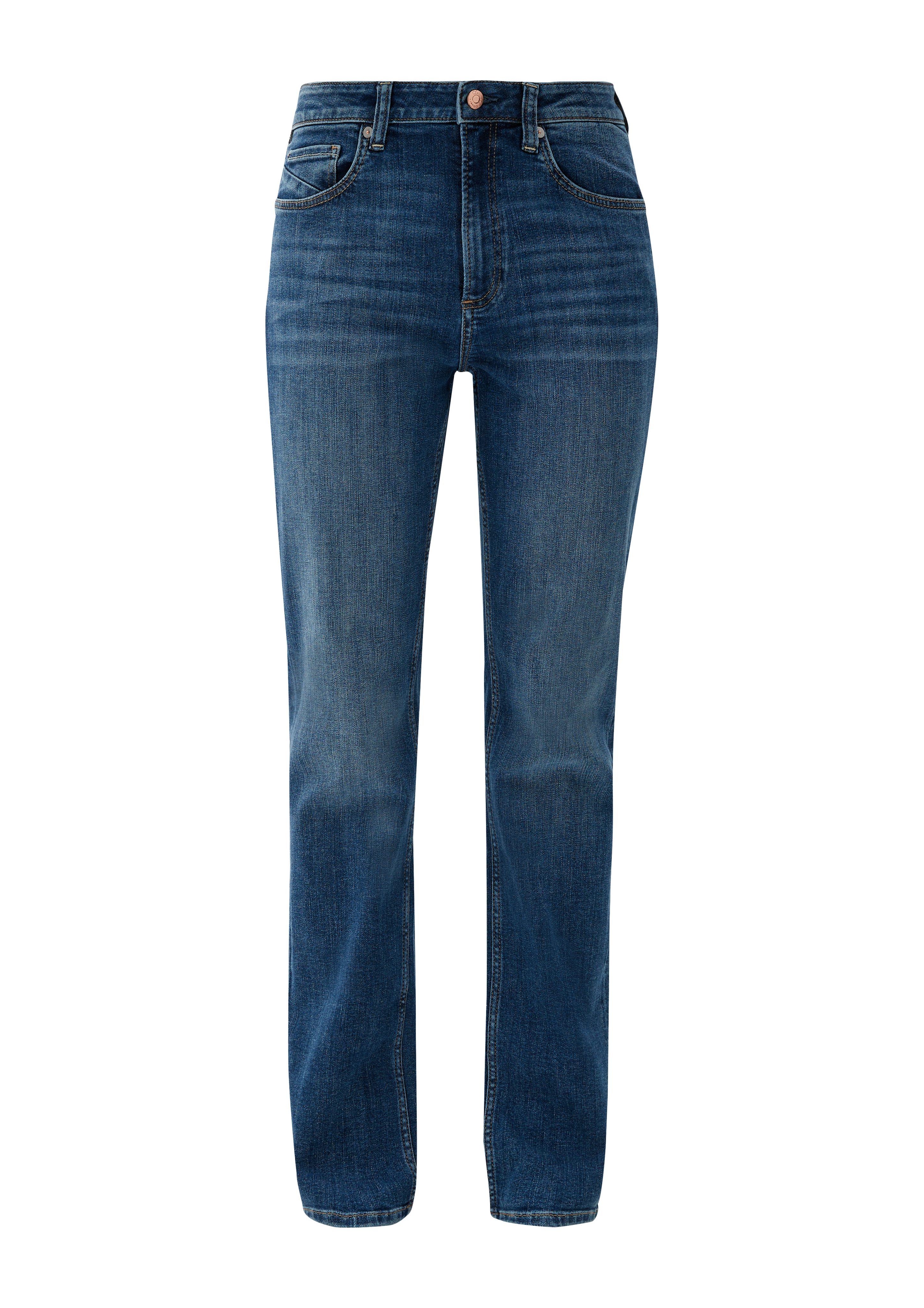 Leg Fit / / High QS Rise Jeans / Slim Stoffhose Catie Straight