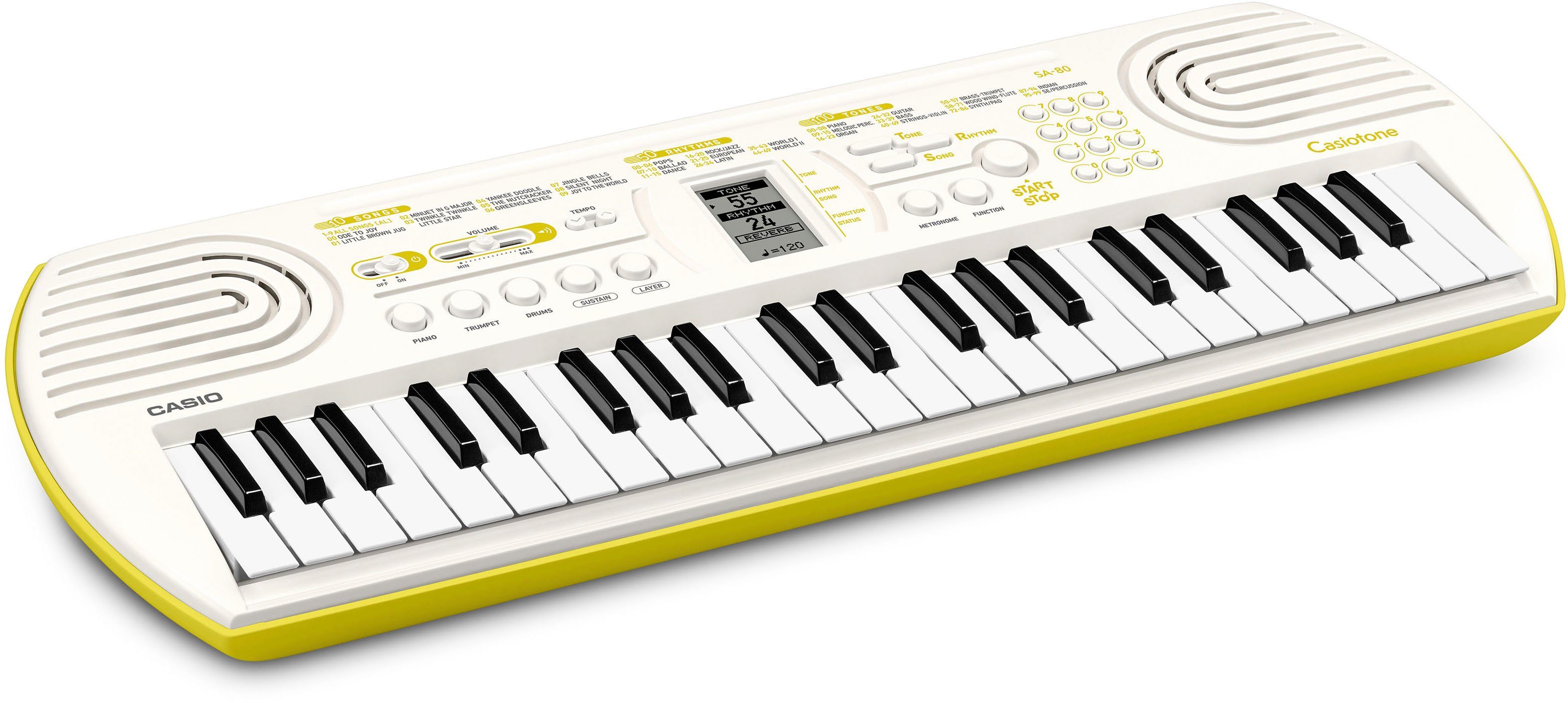mit CASIO Home-Keyboard Tasten SA-80, Mini-Keyboard 44