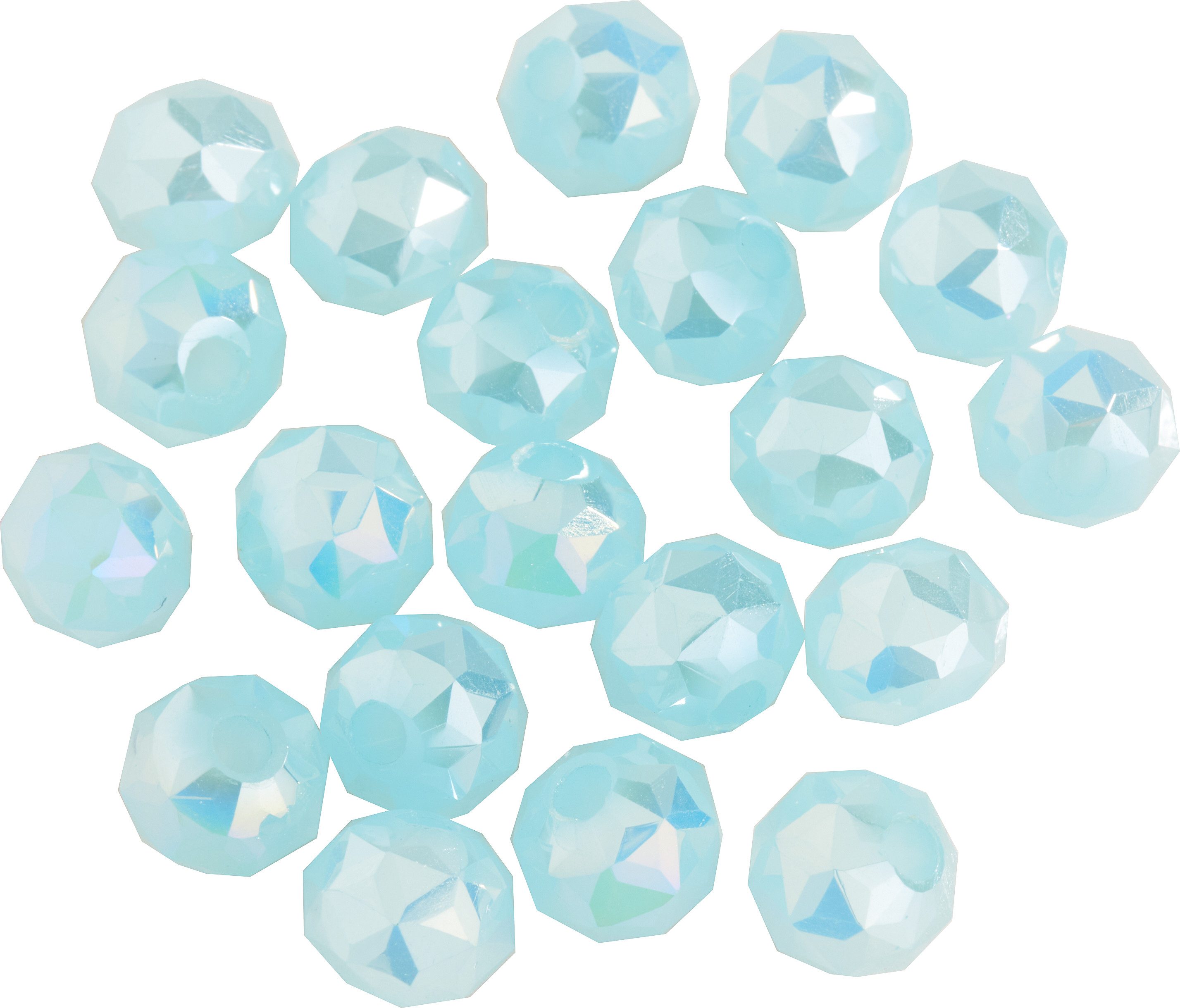 Pracht Bastelperlen Glasschliffperle Rund, (20-tlg), Ø 6 mm, 20 Stück