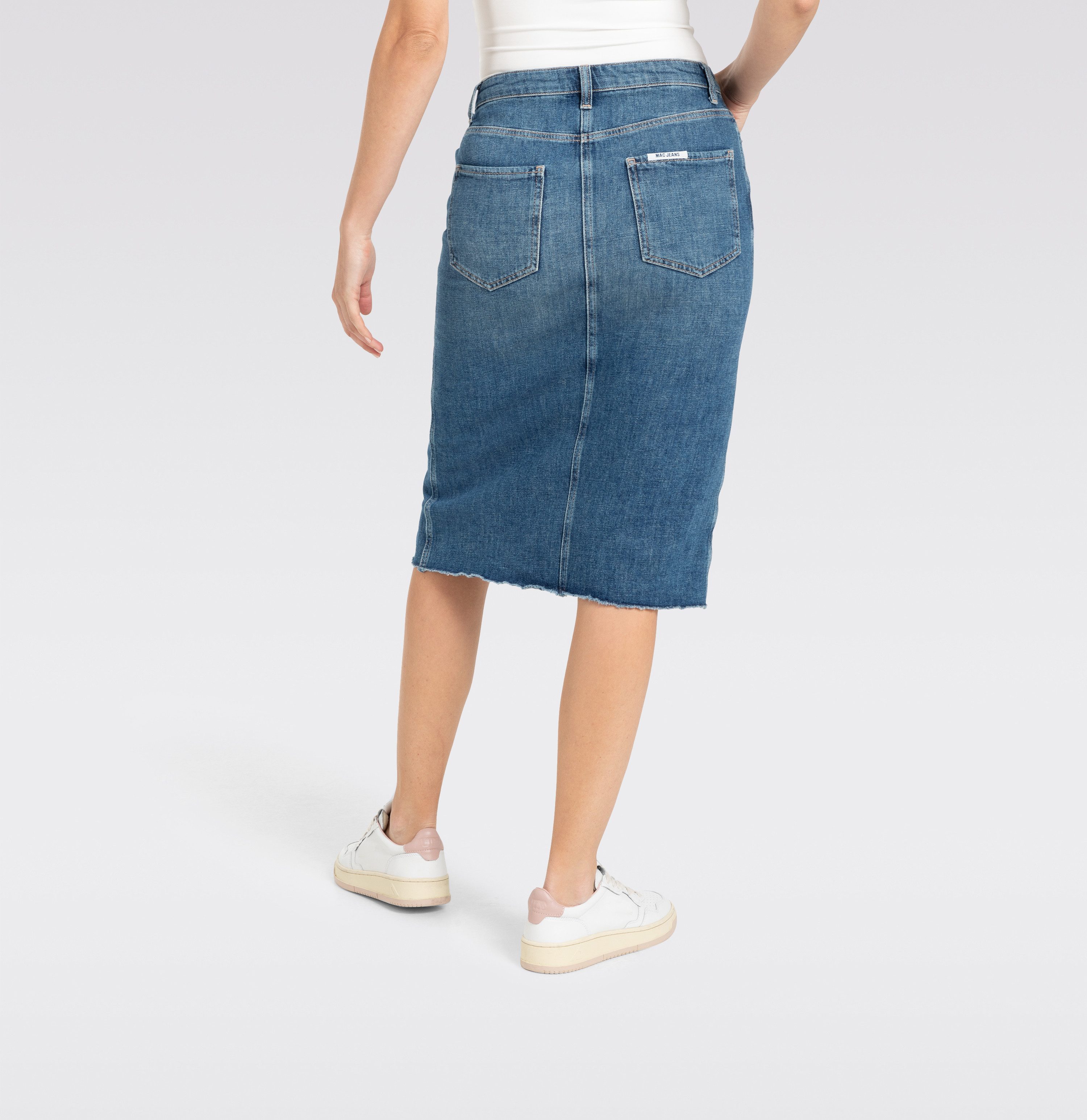 MAC Midirock MIDI SKIRT fringe im Five-Pocket Style