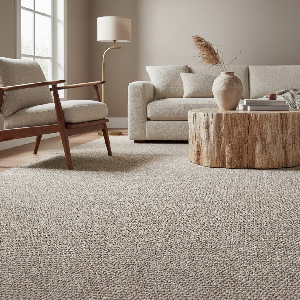KADIMA DESIGN Teppich Flachgewebe Teppich CIMA Küche Läufer Rund Einfarbig Beige Braun, Rechteckig, Höhe: 7 mm, Braun, 60x100 cm, Webteppich Strapazierfähig Uni Waschbar